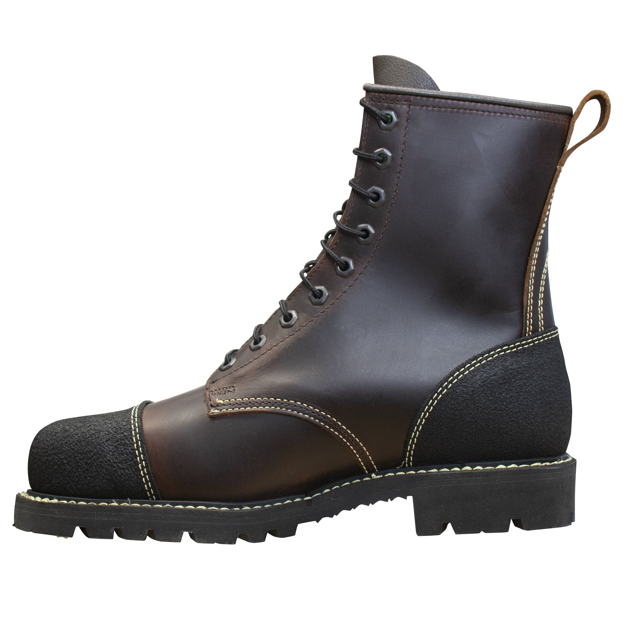 Canada West Men's Lace Work Boots Pecan Tumbled