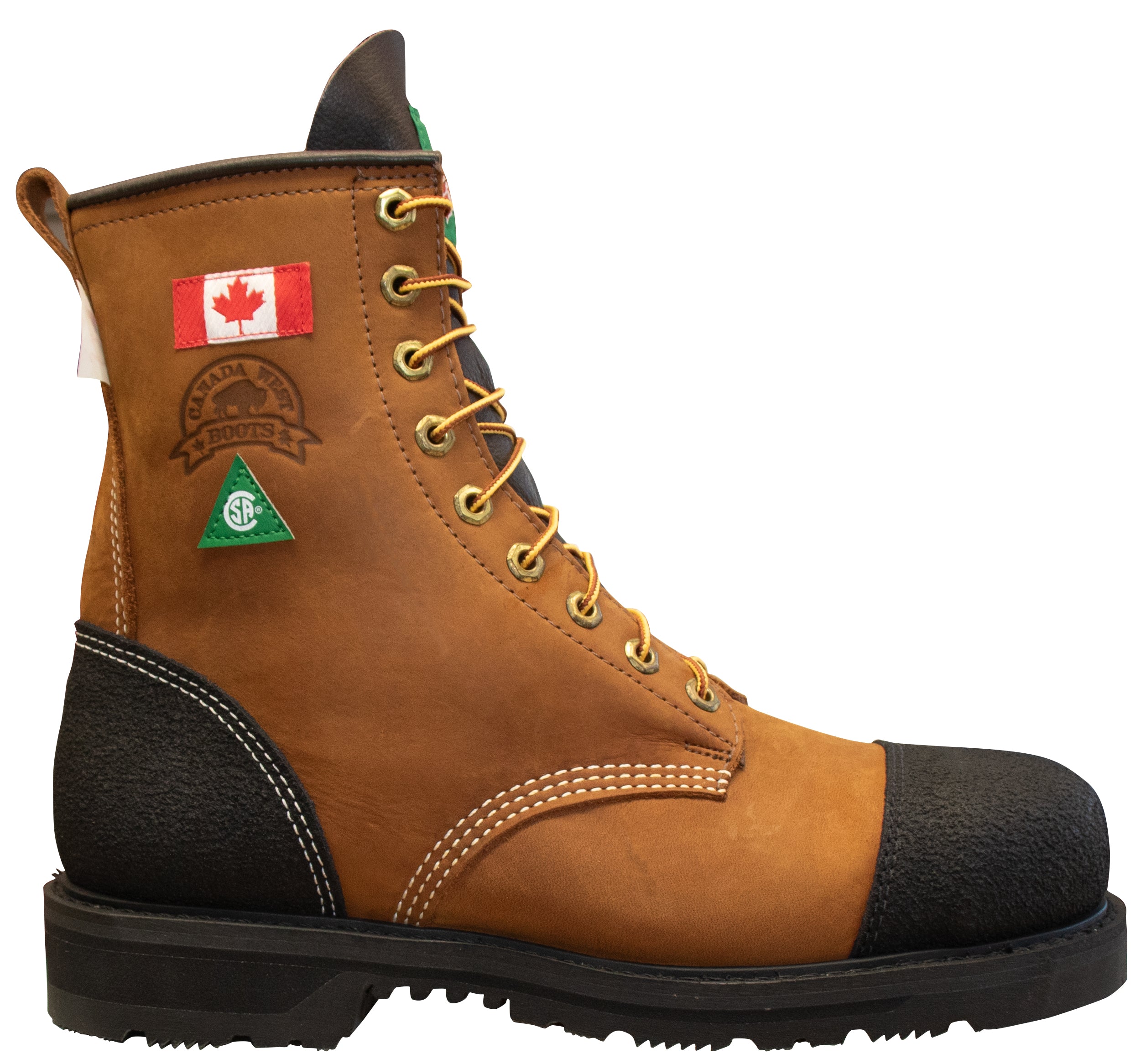 Bottes de travail à lacets pour hommes Canada West