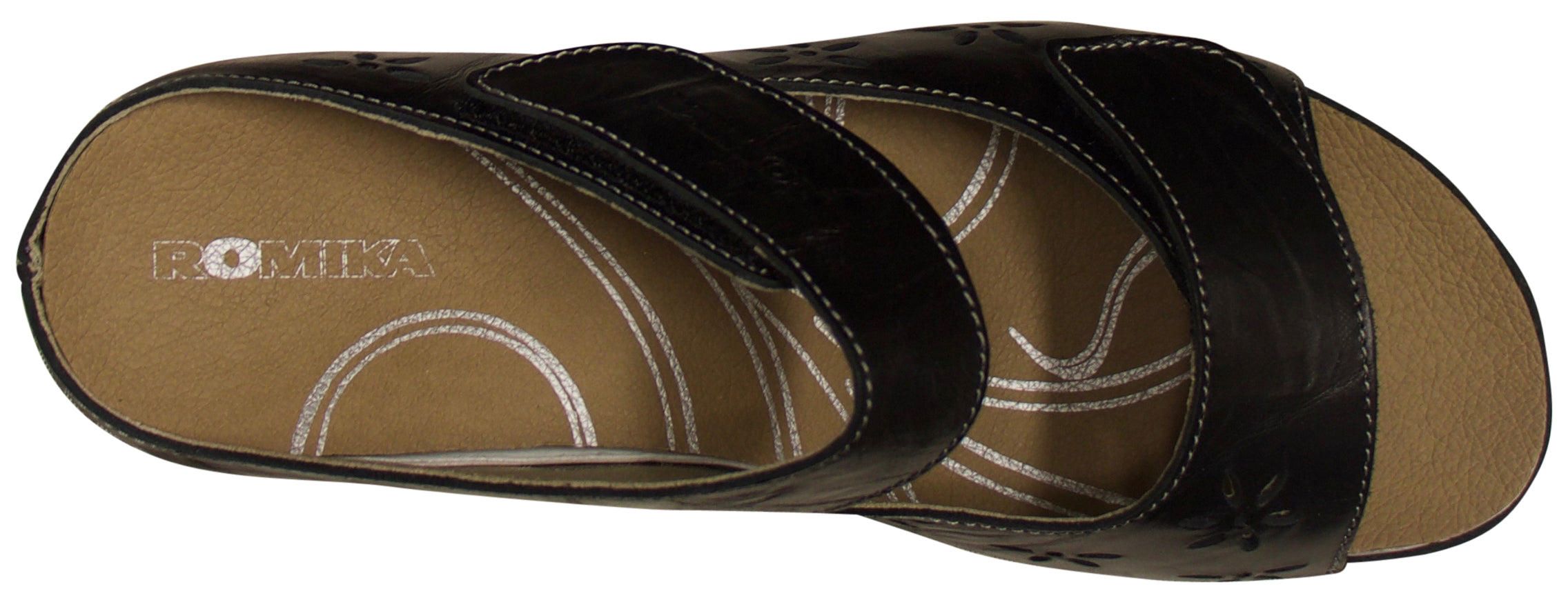 Sandale Romika Salem 08 pour femme, noire