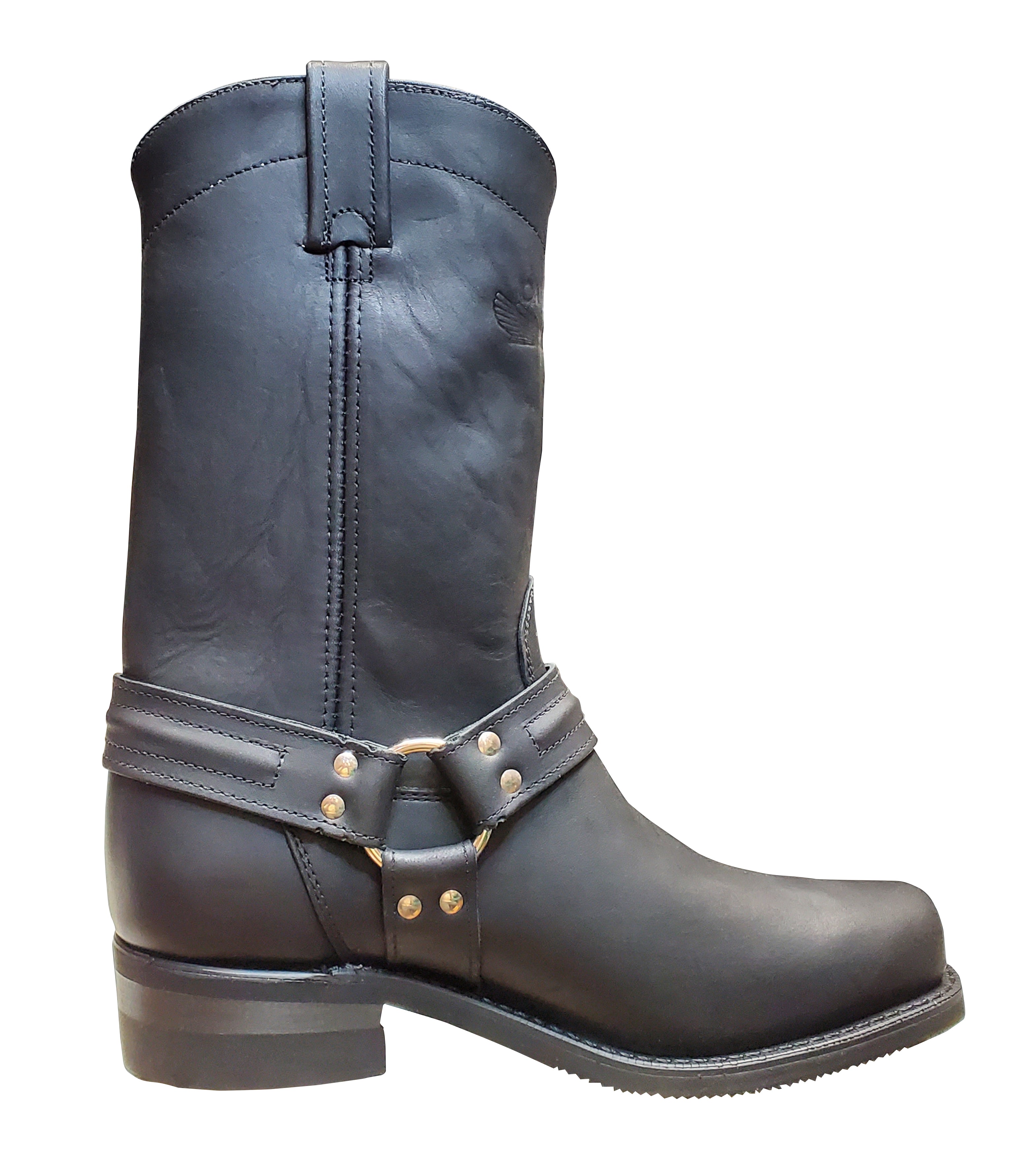 Bottes de motard pour homme Canada West, noires, style Loggertan