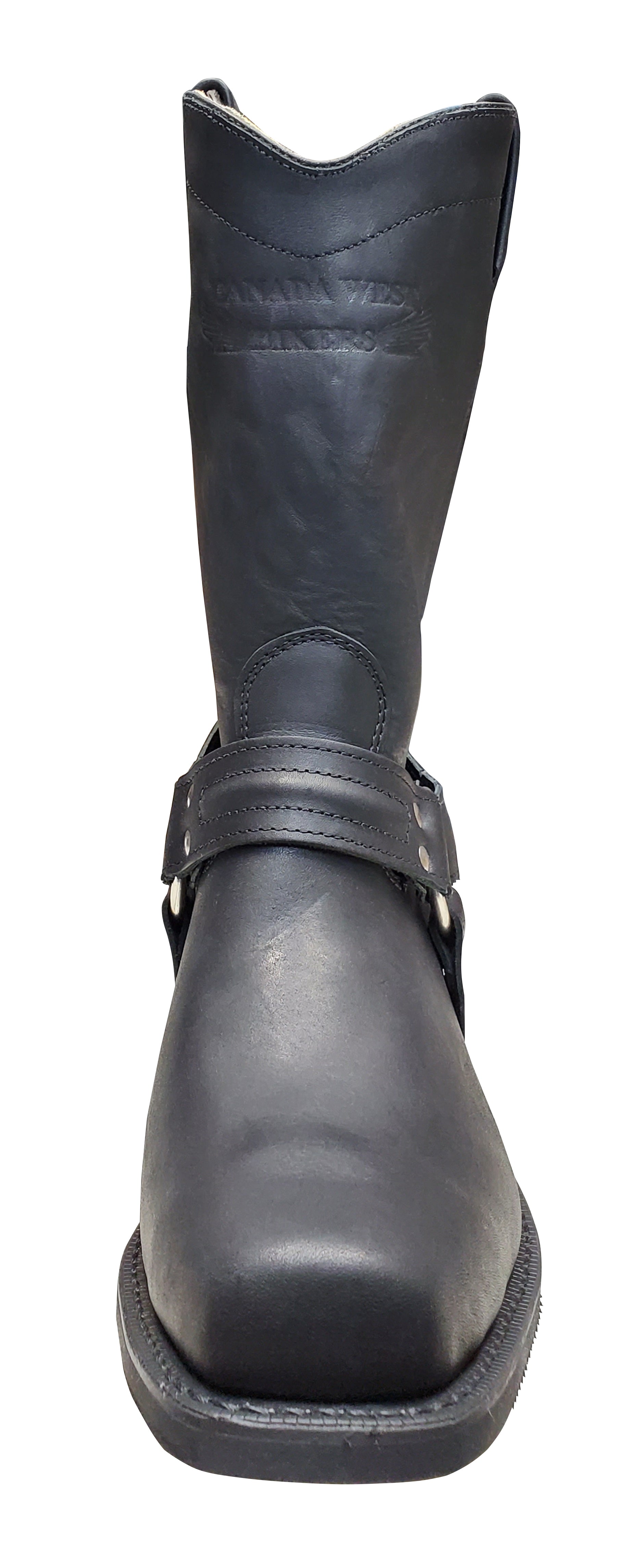 Bottes de motard pour homme Canada West, noires, style Loggertan