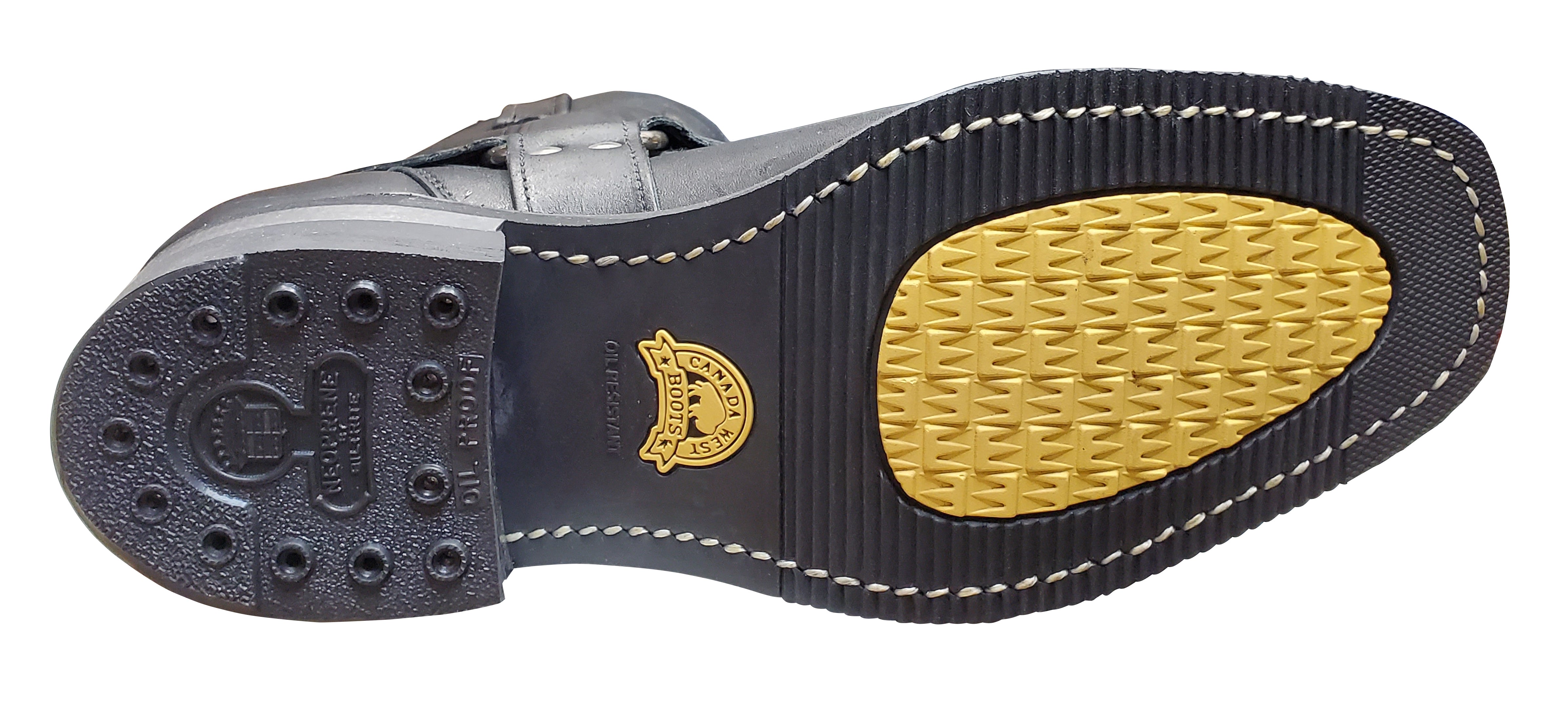 Bottes de motard pour homme Canada West, noires, style Loggertan