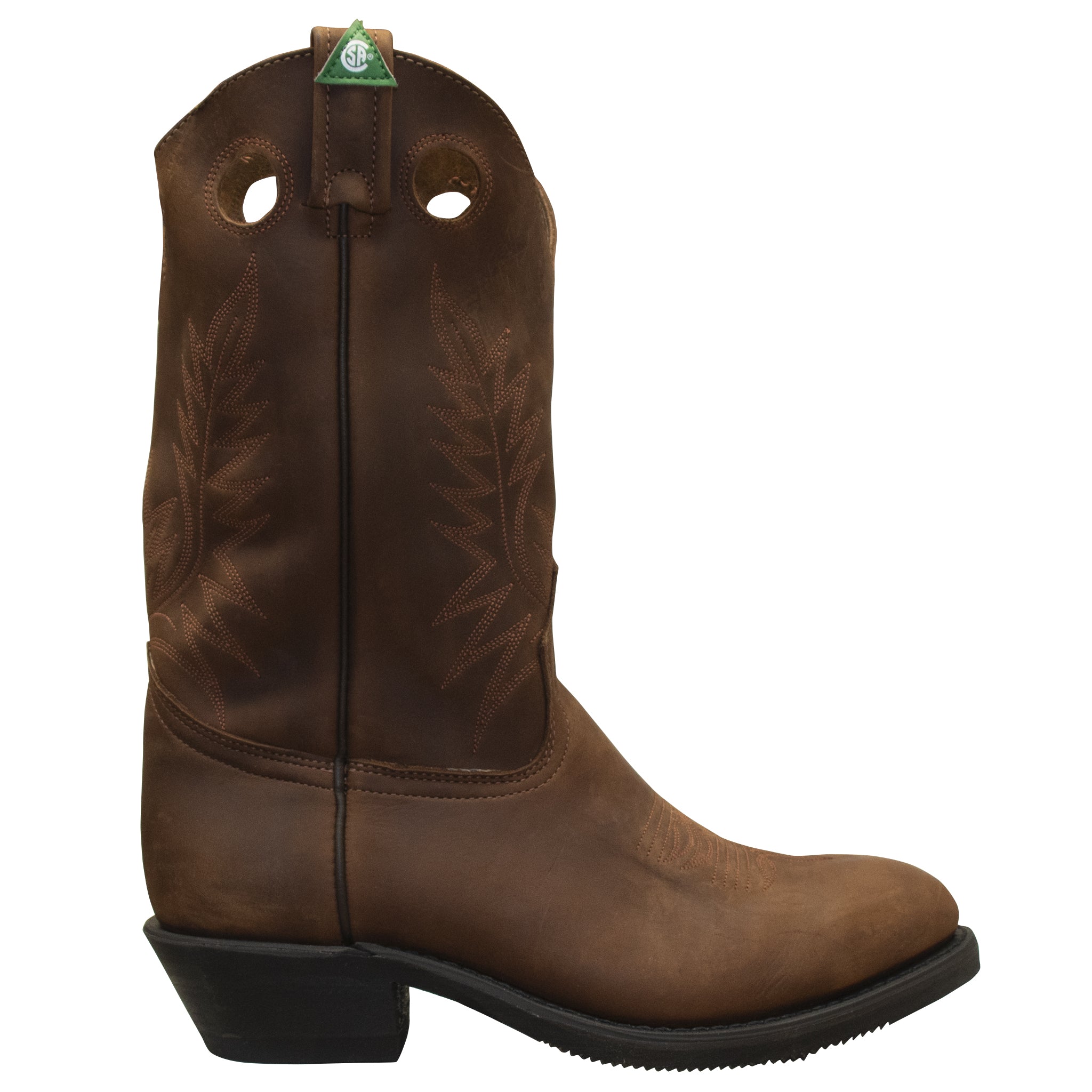 Bottes de travail western pour hommes de l'Ouest canadien Crazy Horse