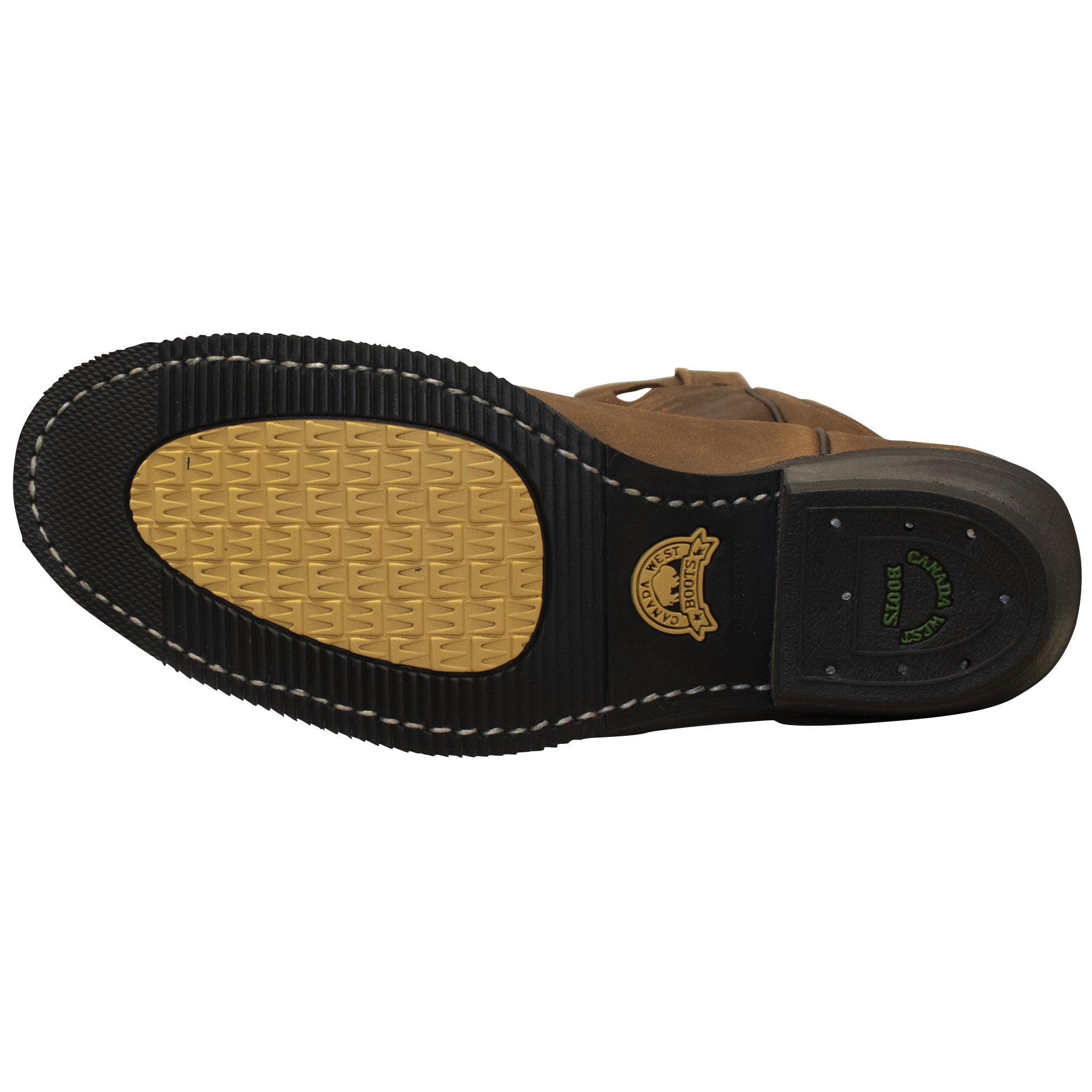 Bottes de travail western pour hommes de l'Ouest canadien Crazy Horse