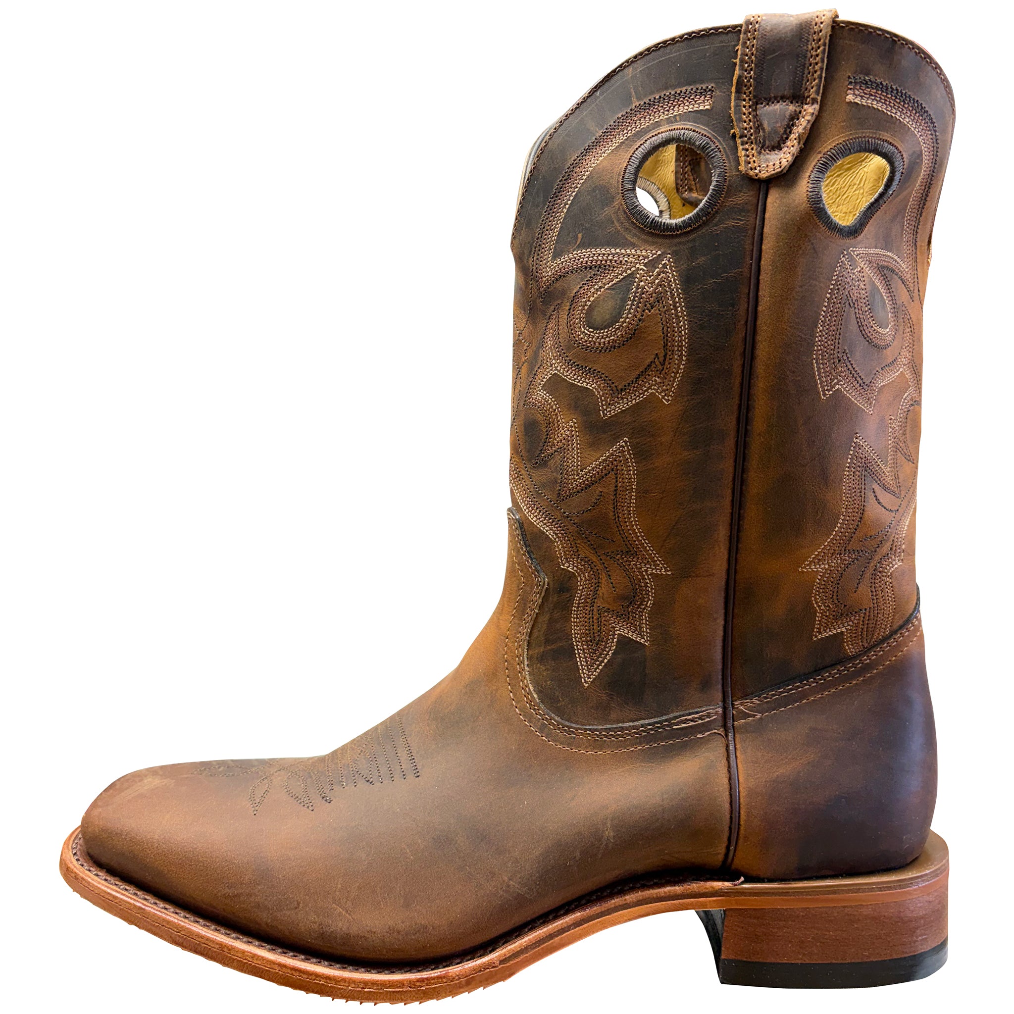 Bottes Western Boulet Homme, Rider Sole, Challenger, Hillbilly Doré