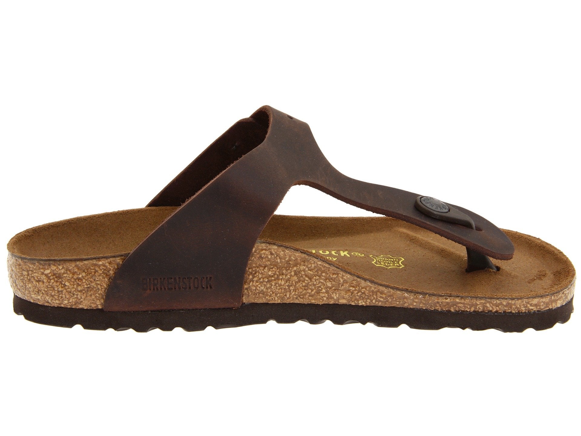 Birkenstock Gizeh, havane, cuir naturel