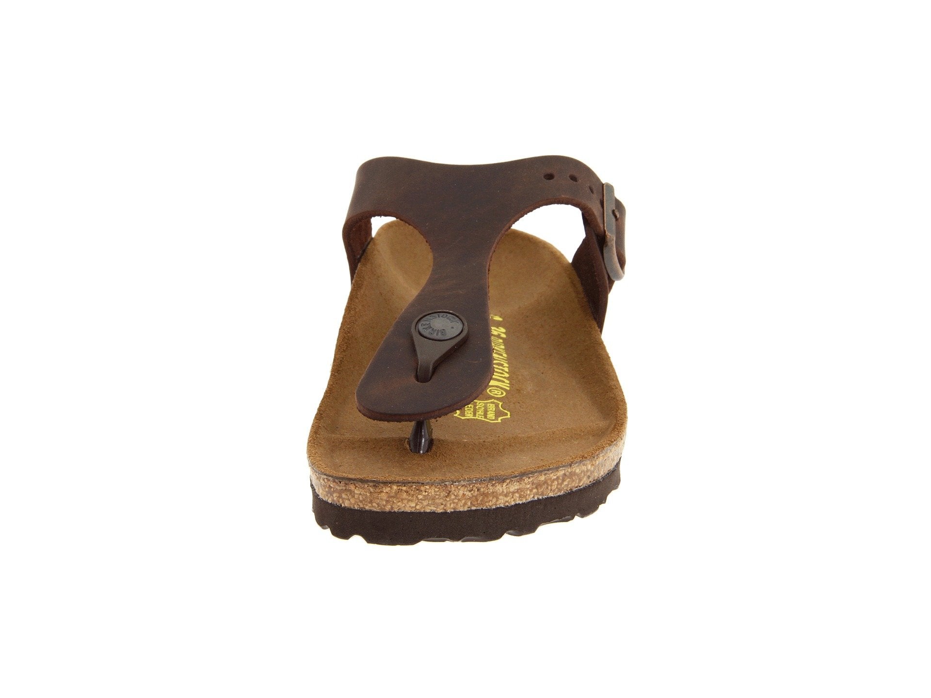 Birkenstock Gizeh, havane, cuir naturel