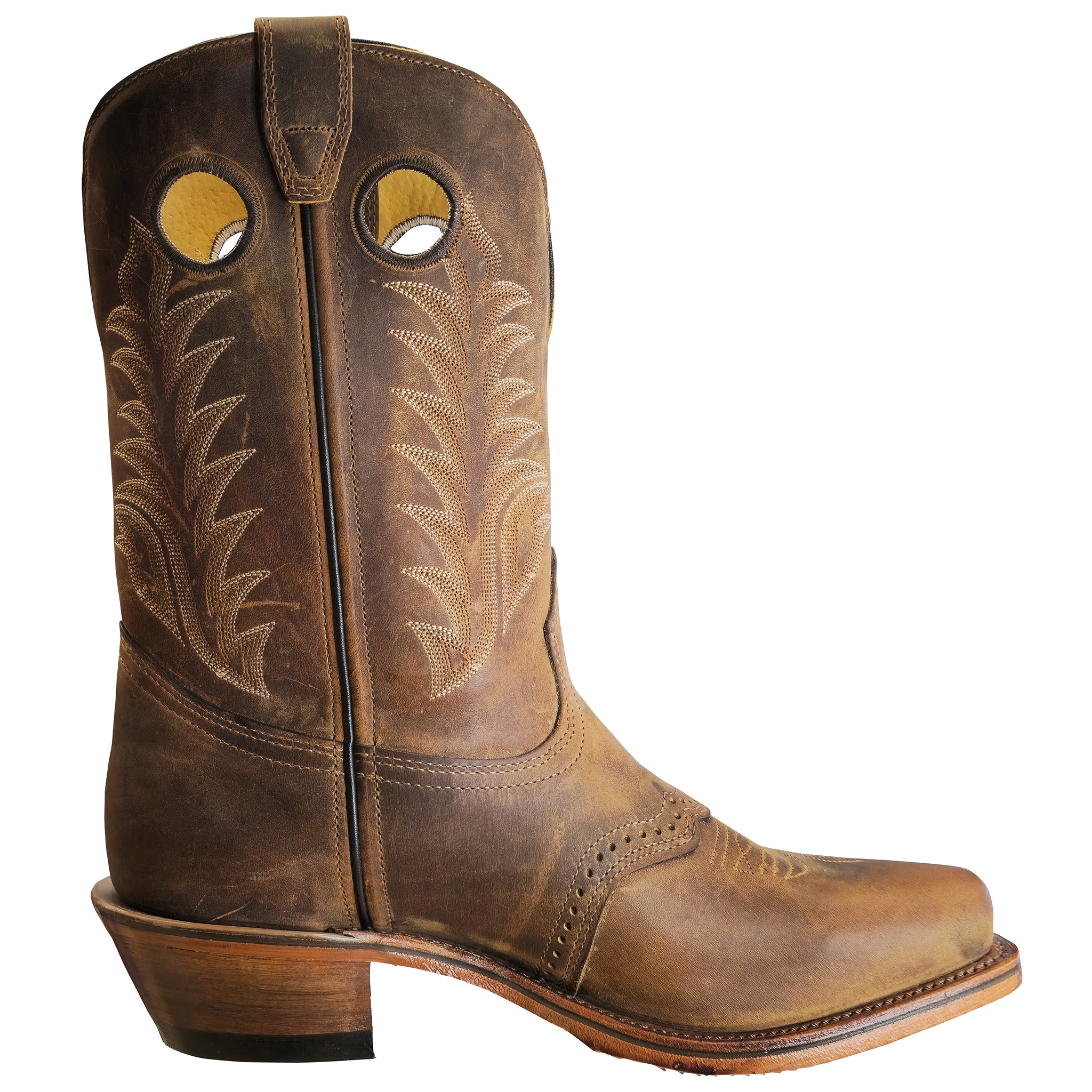 Boulet Western Boots Men's, Rider Sole, Challenger, Hillbilly Golden