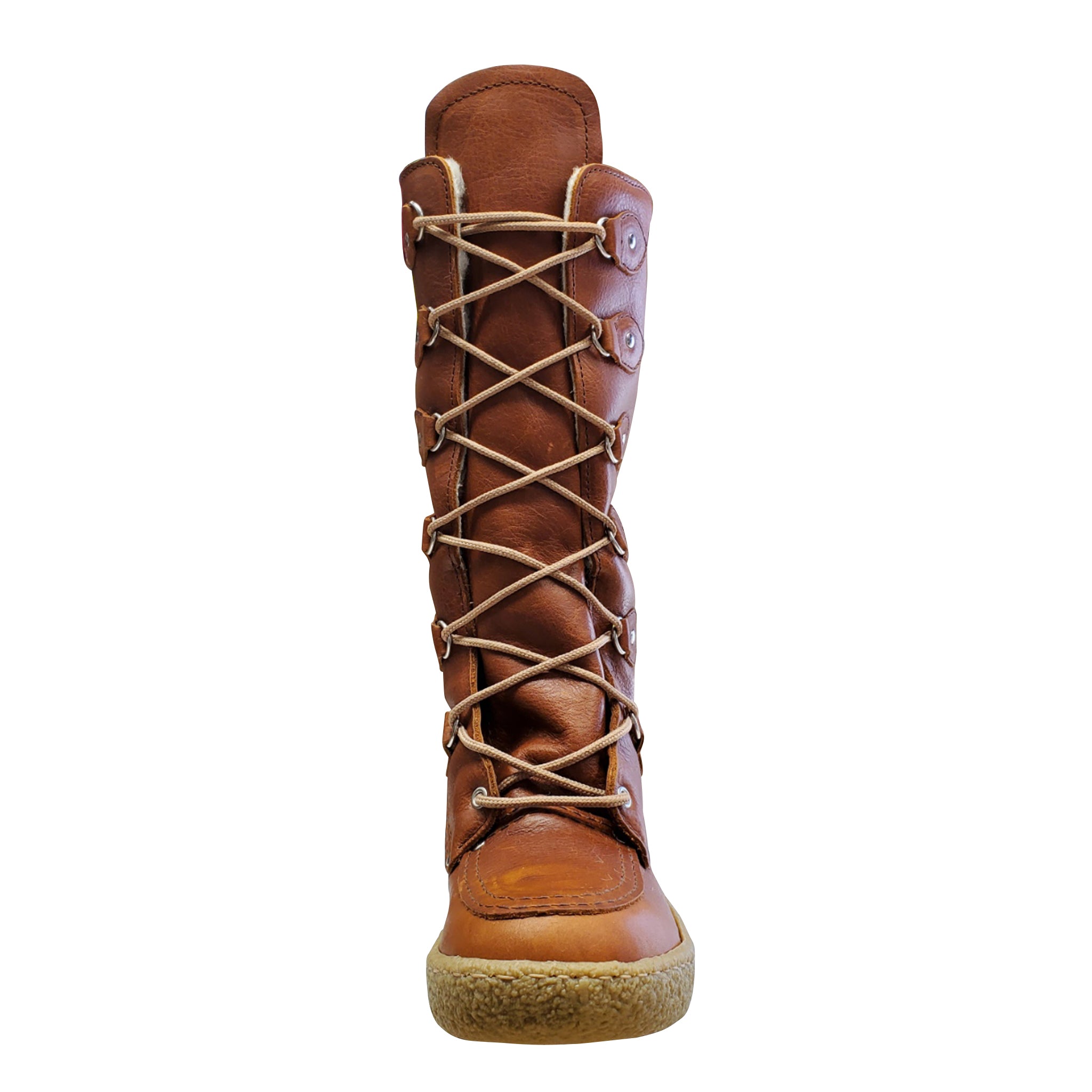 MEN'S MUKLUK WINTER BOOTS WITH RUBBER SOLE AND WOOL LINING