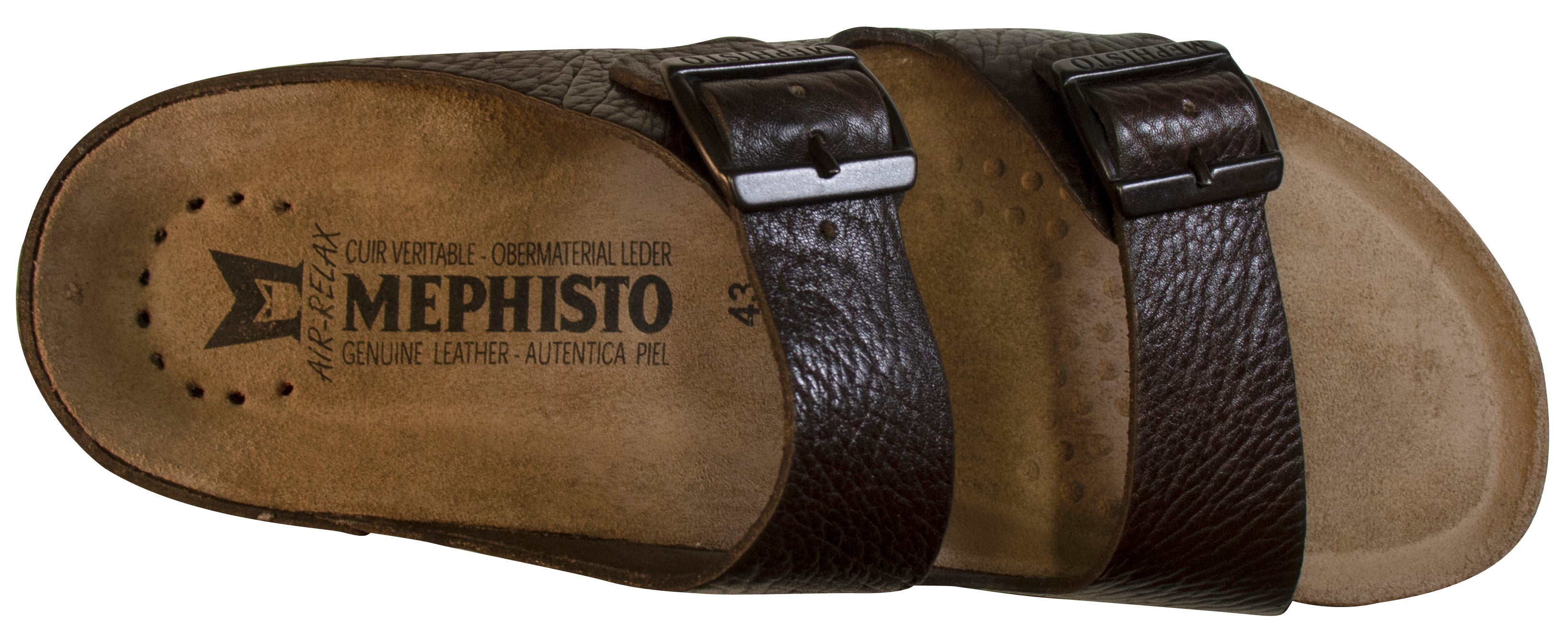 Mephisto Zonder Sandale pour homme Marron foncé