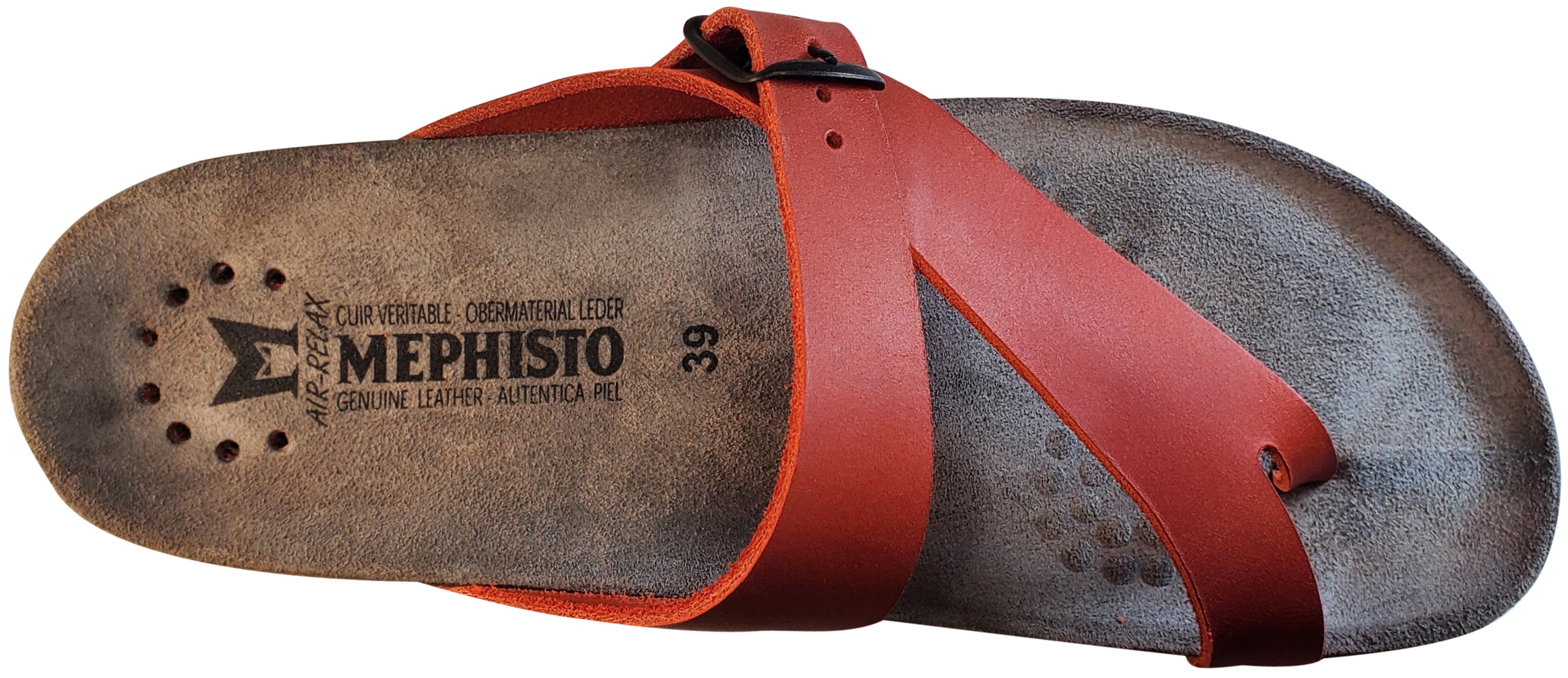Sandale Helen pour femme de Mephisto, rayures rouges
