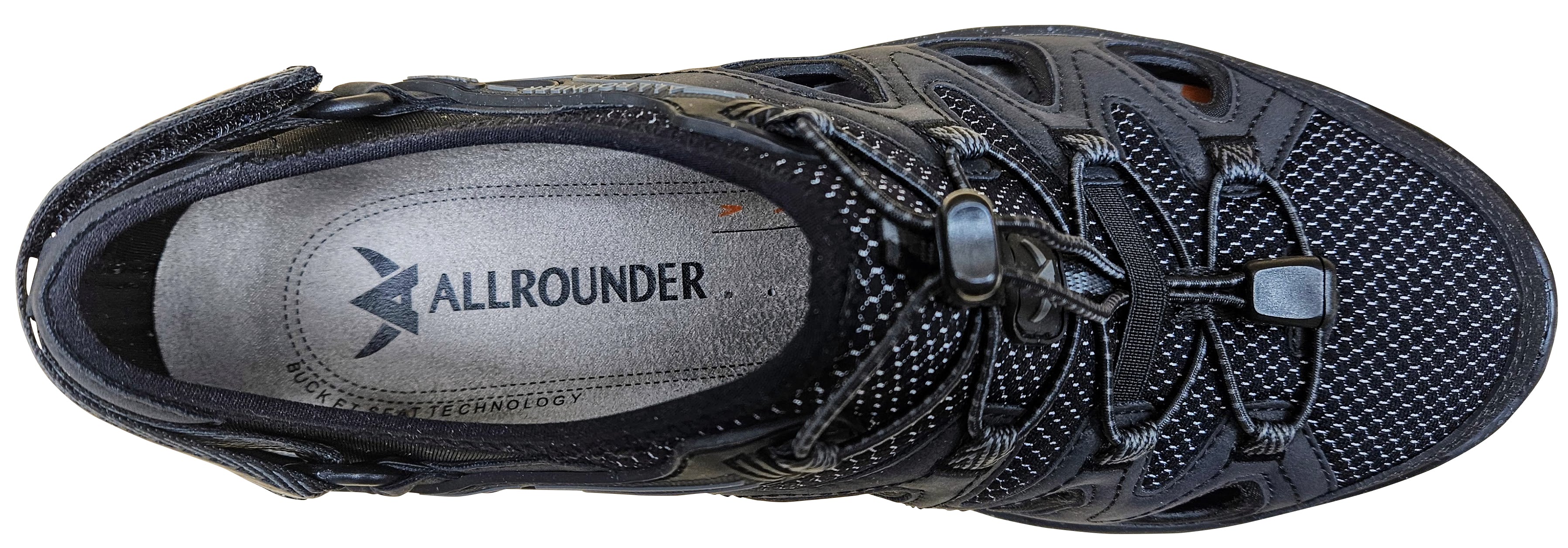 Chaussures de marche Allrounder Moro pour homme, noires