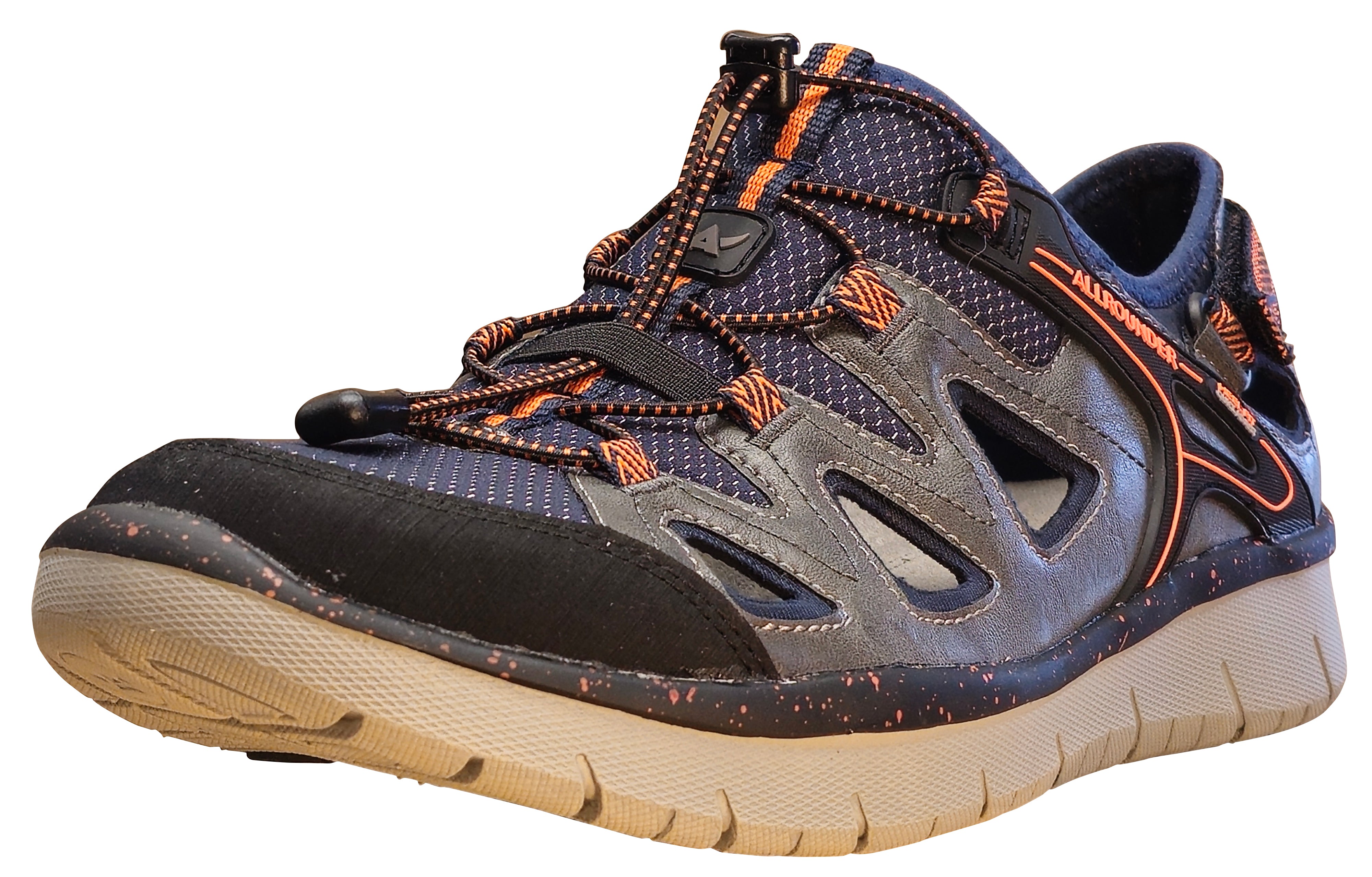 Chaussures de marche Allrounder Moro pour homme, noir/gris foncé