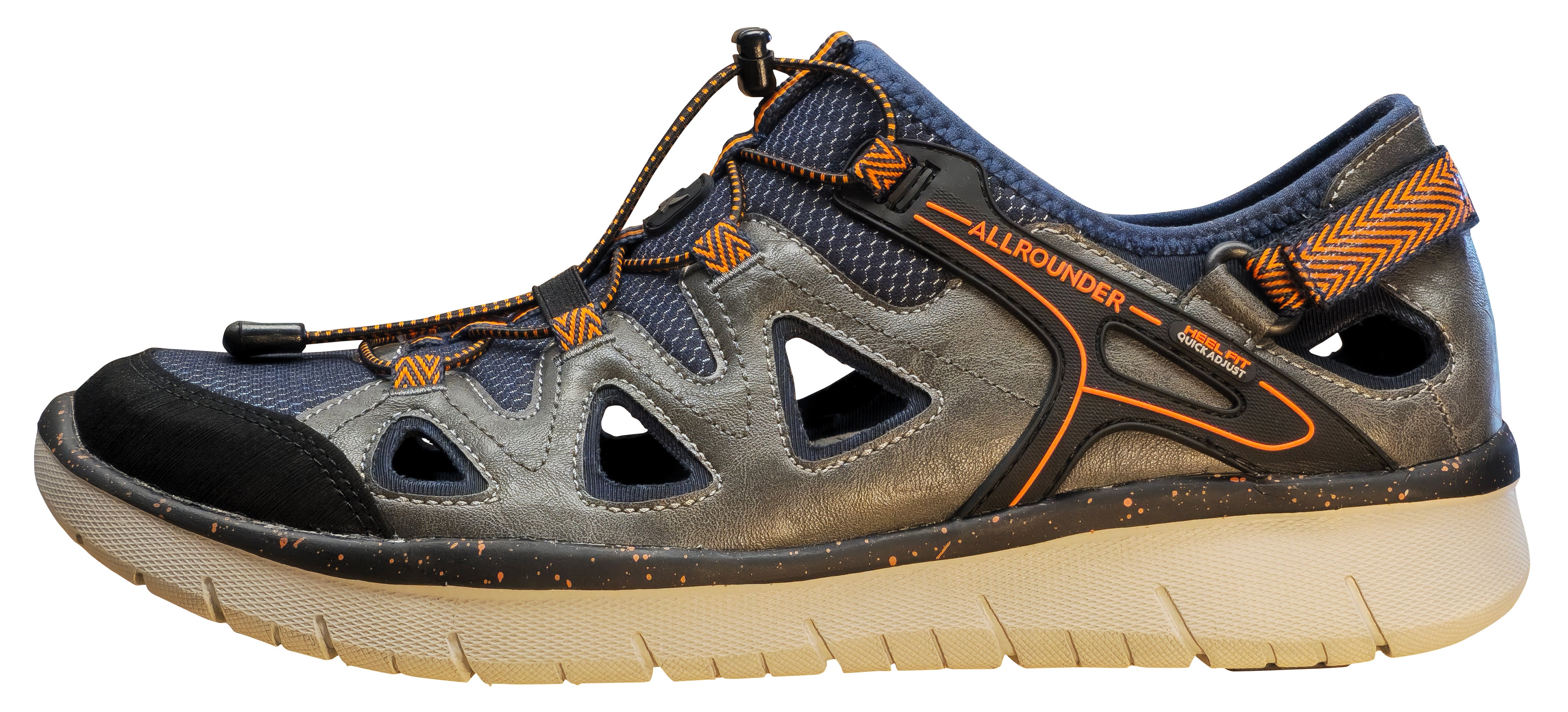 Chaussures de marche Allrounder Moro pour homme, noir/gris foncé