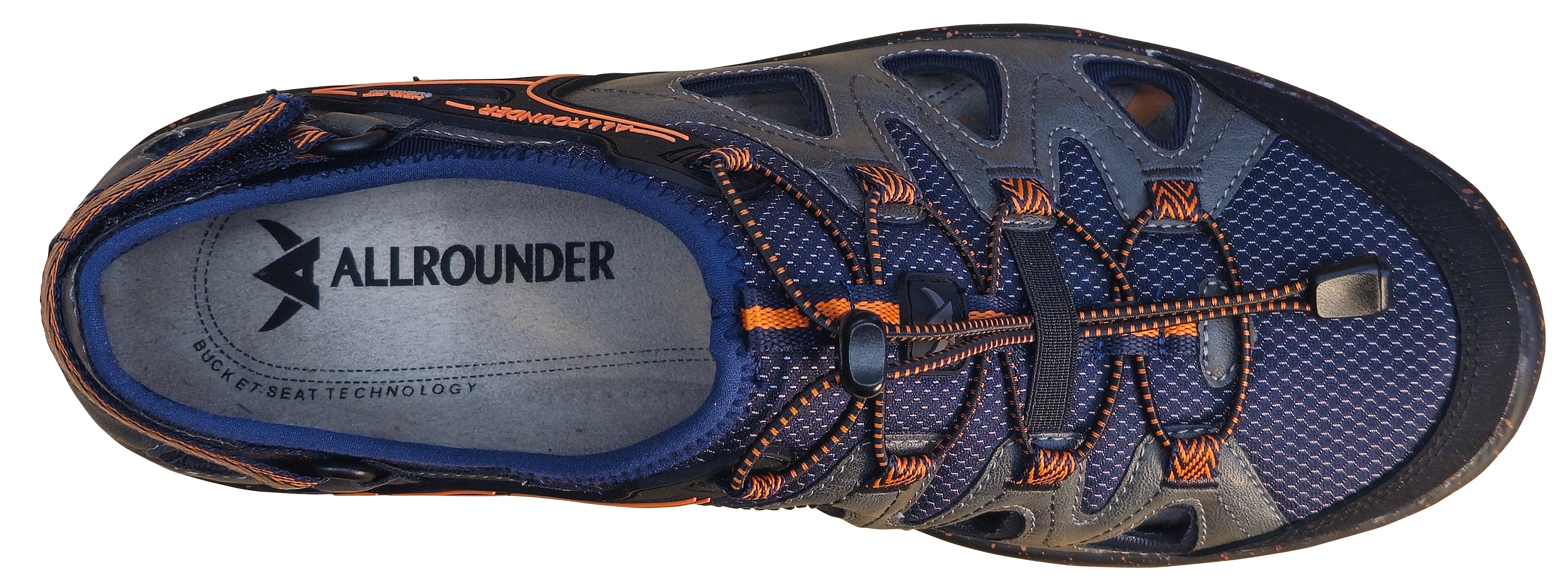 Chaussures de marche Allrounder Moro pour homme, noir/gris foncé