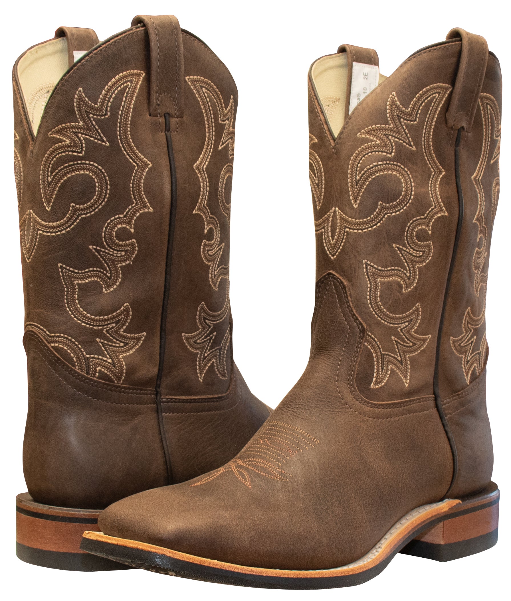 Canada West Men's Brahma Ropers Western Boot Alamo Tan