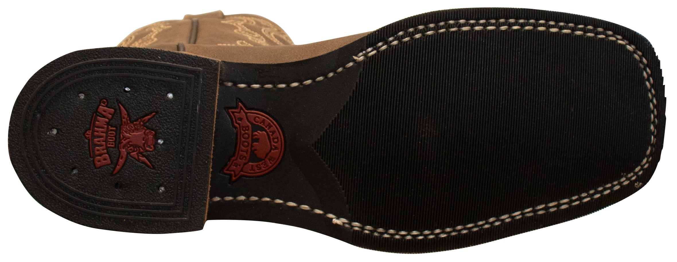 Bottes western Brahma Ropers pour homme de Canada West, couleur Alamo Tan