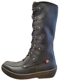 Women's Mukluk Winter Boots with Rubber Sole and Wool Lining Black