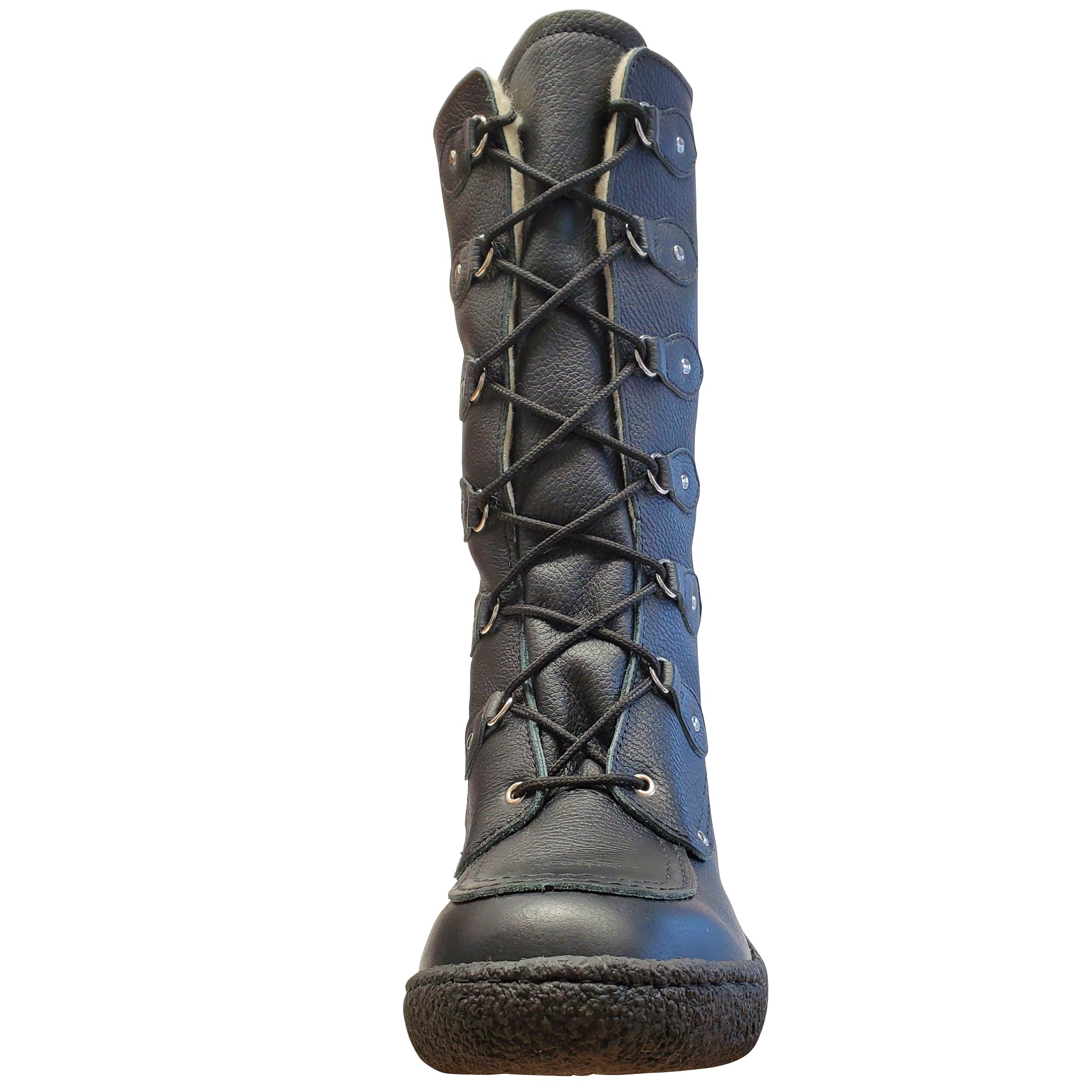 Women's Mukluk Winter Boots with Rubber Sole and Wool Lining