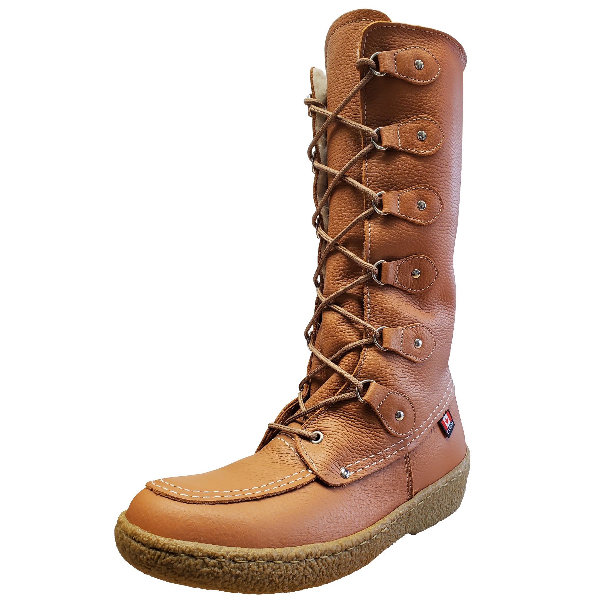 Women's Mukluk Winter Boots with Rubber Sole and Wool Lining