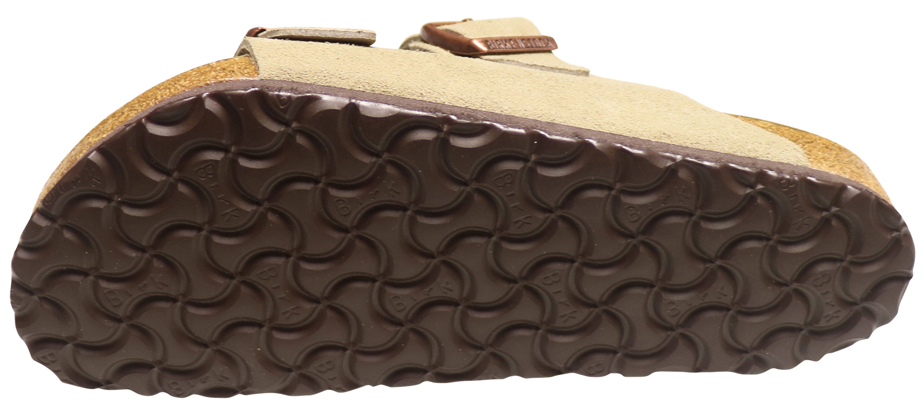 Birkenstock Arizona, semelle intérieure souple, taupe, daim