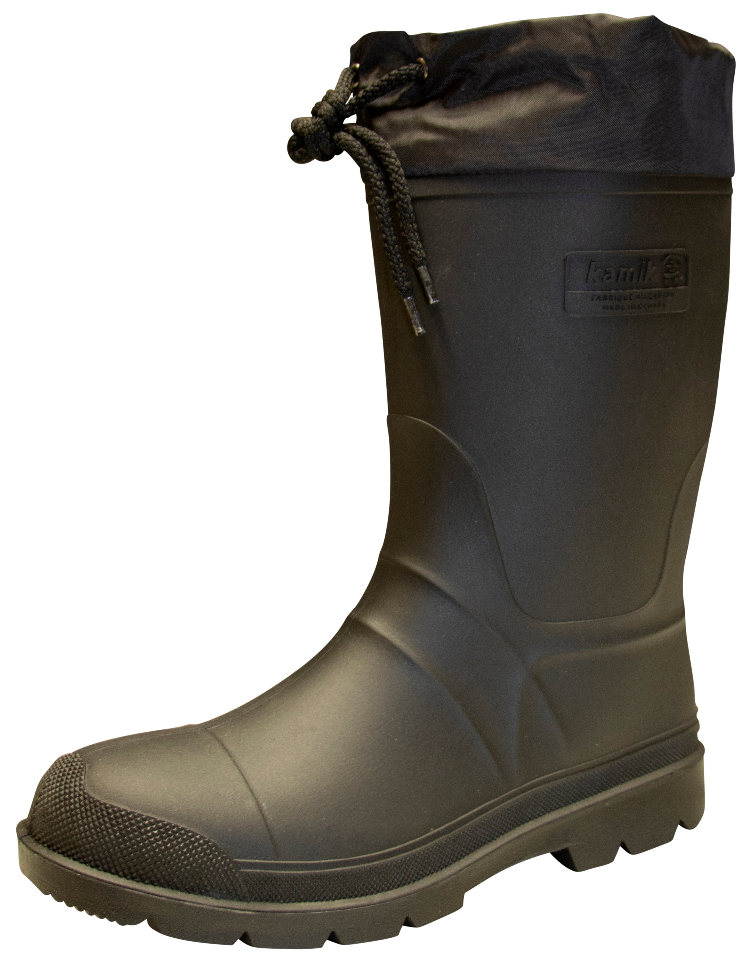 Kamik Men's Hunter Insulated Rubber Black Boots