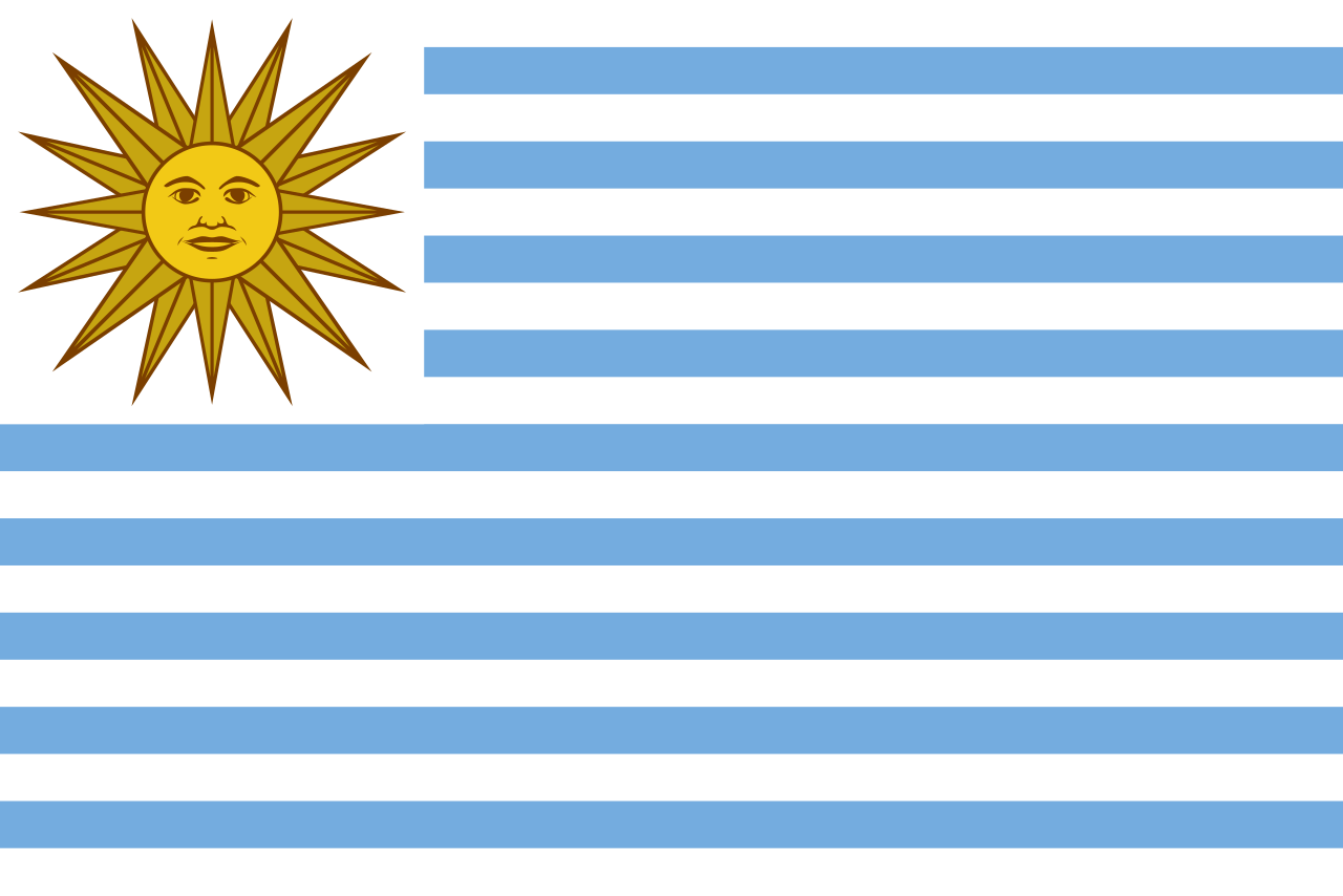 Uruguay 100% Polyester Flag 36"X60"