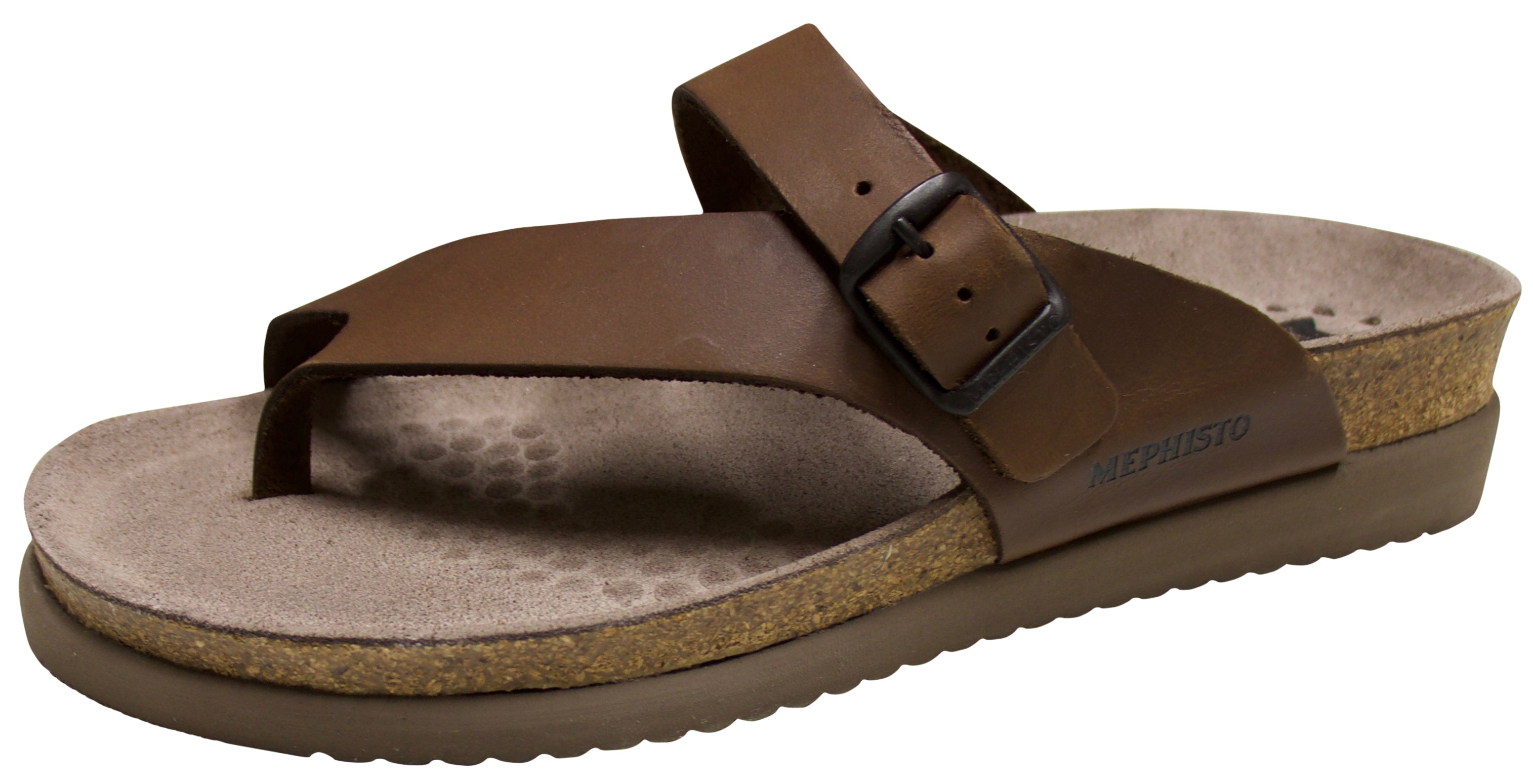 Sandale Mephisto Helen à rayures marron foncé