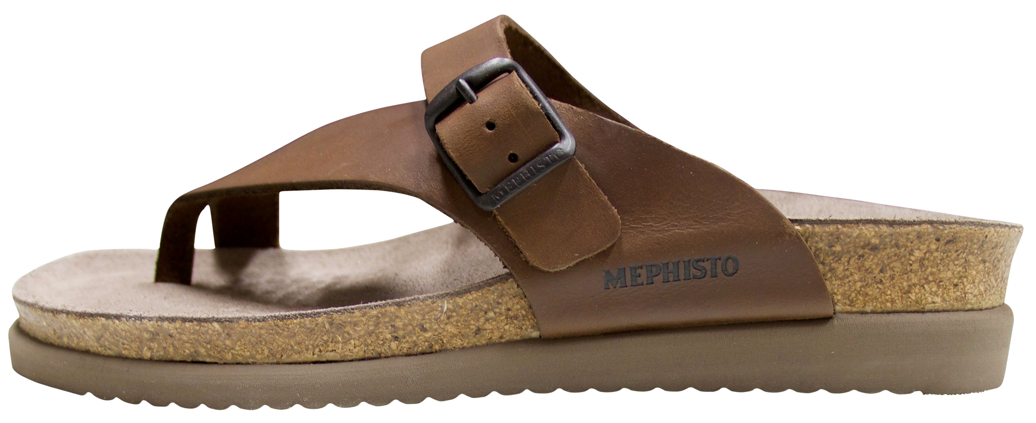 Sandale Mephisto Helen à rayures marron foncé