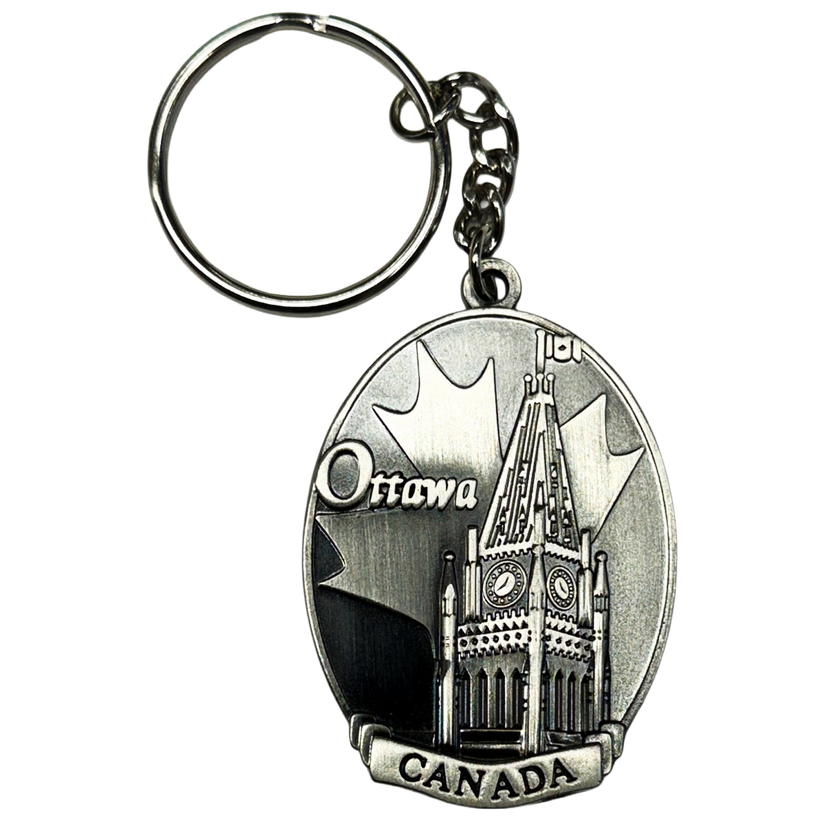 Ottawa Peace Tower Metal Key Chain - 2 inches long