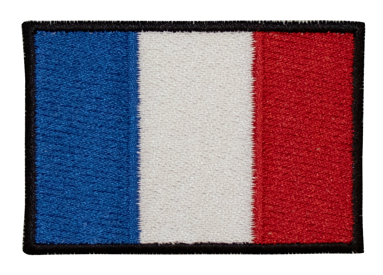 France Iron On Embroidery Flag Patch