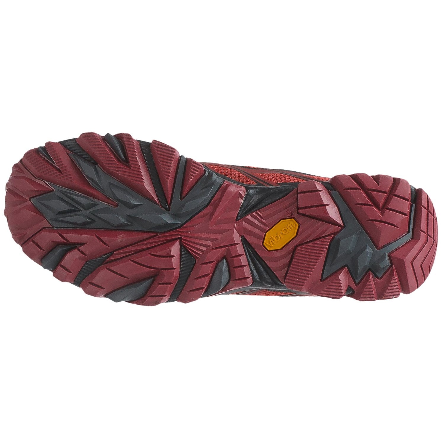 Chaussures de randonnée imperméables Merrell Moab FST pour homme, bordeaux/noir