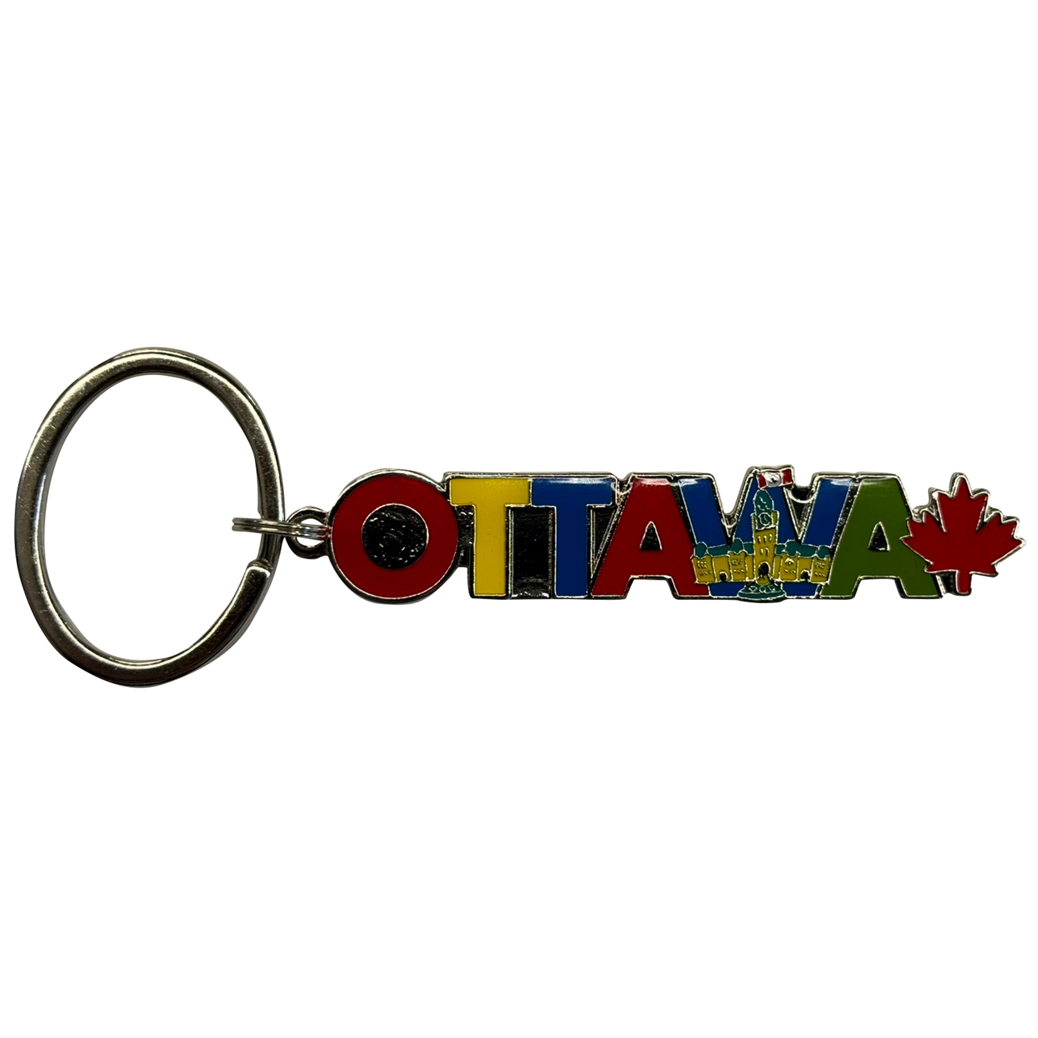 Key chain Enamel 6 color, Dye Cut with Icons, Ottawa