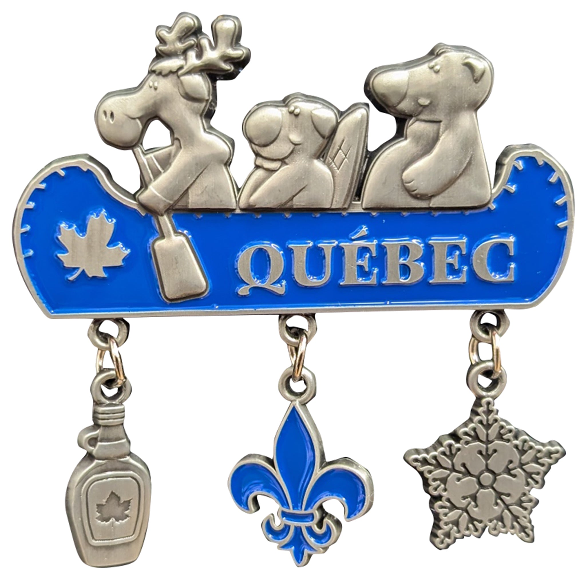 Quebec Magnets Pewter Dangle Pwter