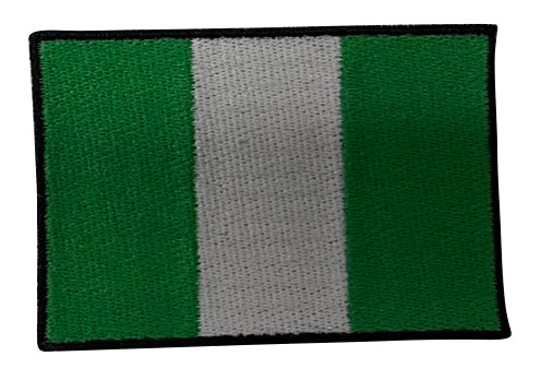 Patch brodé thermocollant du drapeau du Nigéria
