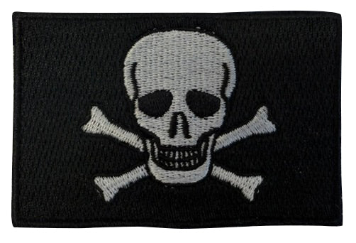 Pirate Iron On Embroidery Flag Patch