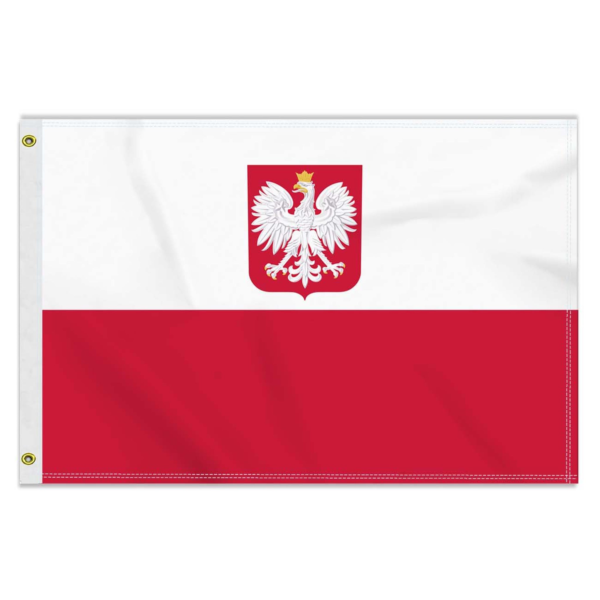 Drapeau de la Pologne 100 % polyester 91 x 152 cm