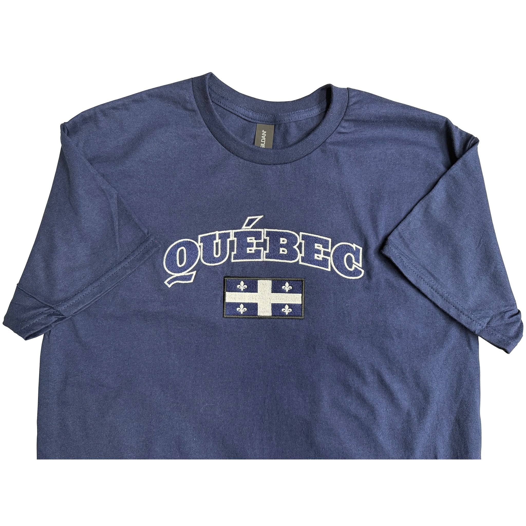 Quebec Short Sleeve Embroidered T-shirt