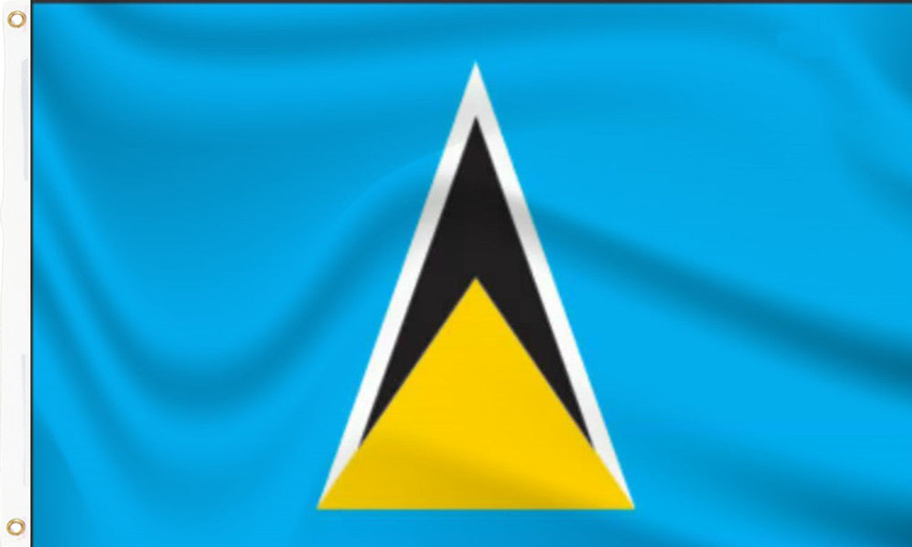 Saint Lucia 100% Polyester Flag 36"X60"