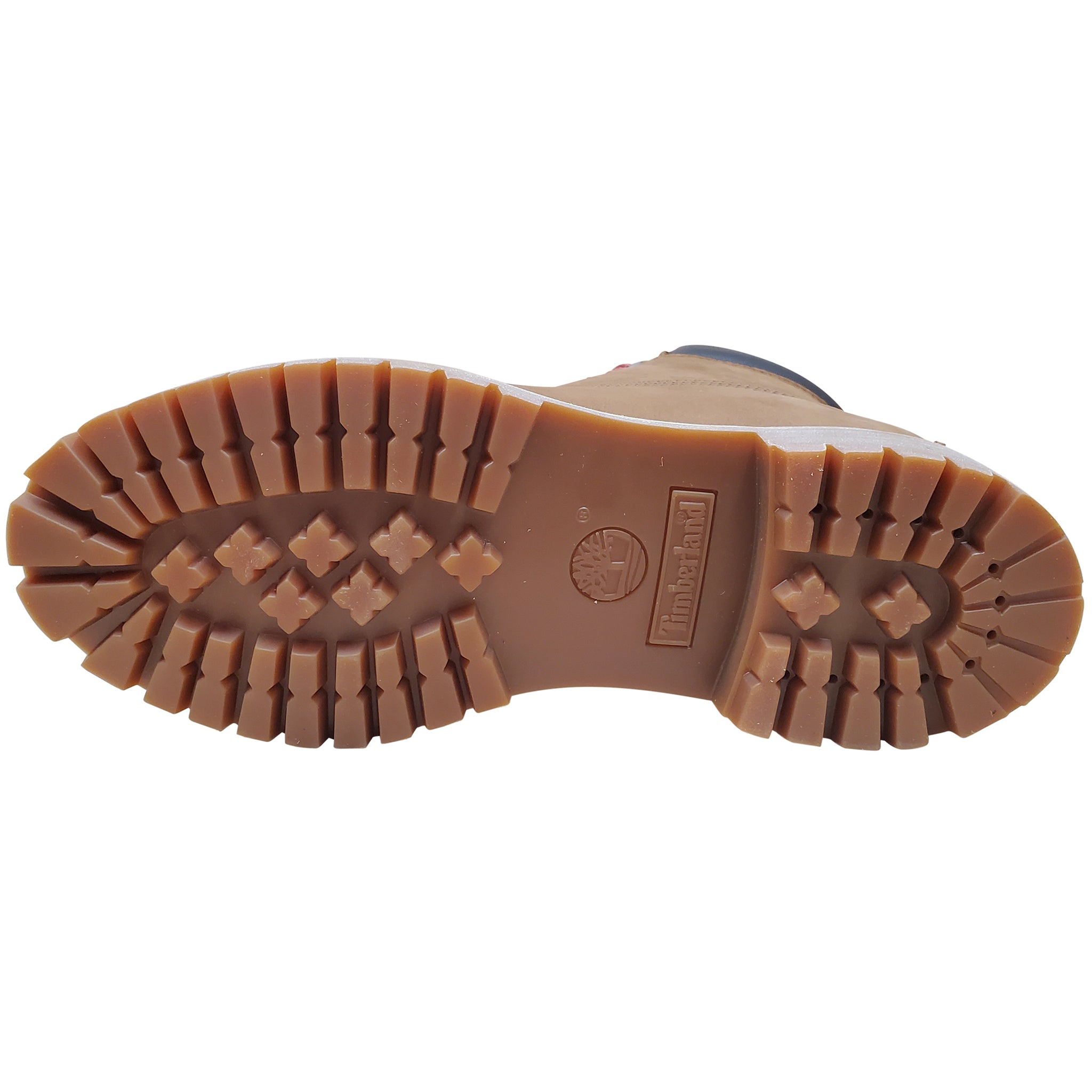 Bottes imperméables Timberland Premium 6 pouces pour hommes, nubuck marron foncé et rouge