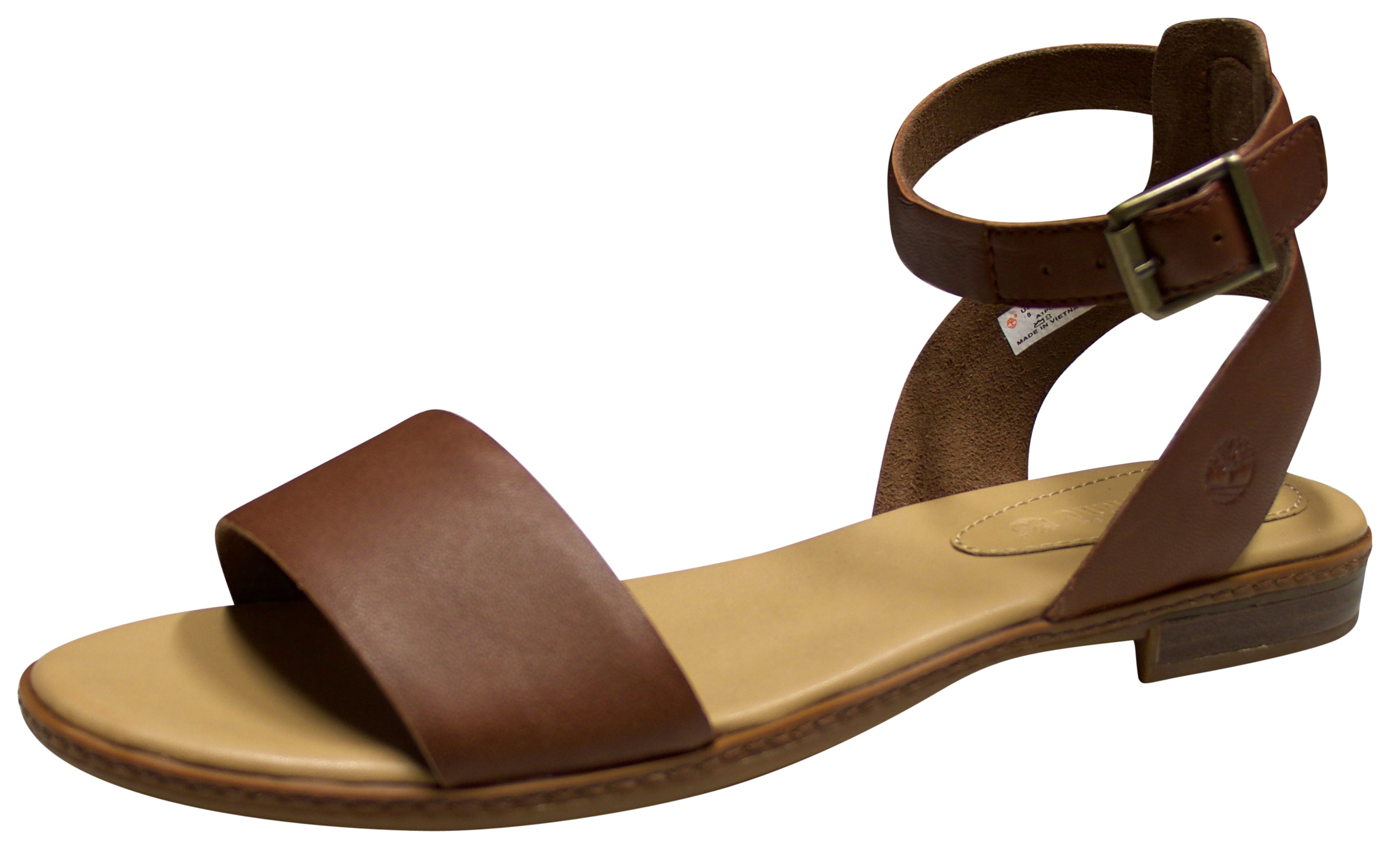 Timberland Women's Cherrybrook Sandal Brown Full-Grain