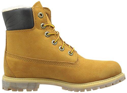 Bottes d'hiver imperméables Timberland 15 cm pour homme, doublure polaire de qualité supérieure, en nubuck blé