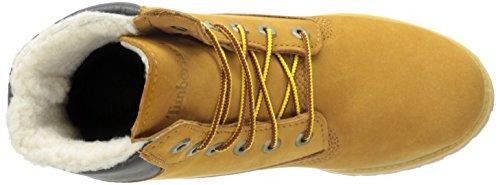 Bottes d'hiver imperméables Timberland 15 cm pour homme, doublure polaire de qualité supérieure, en nubuck blé