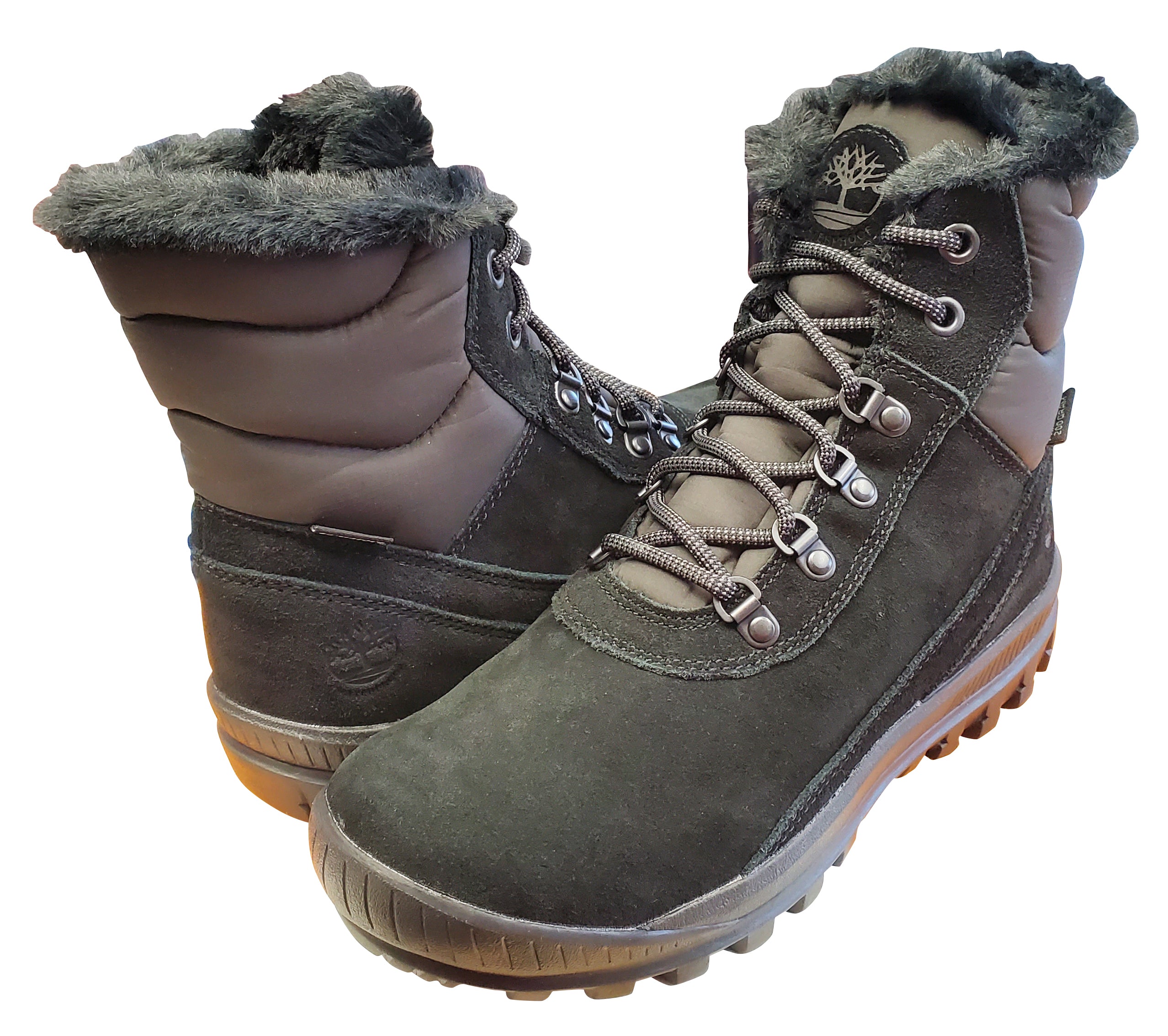 Timberland Women's Mount Hayes Waterproof Insulated Chukka Black Suede
