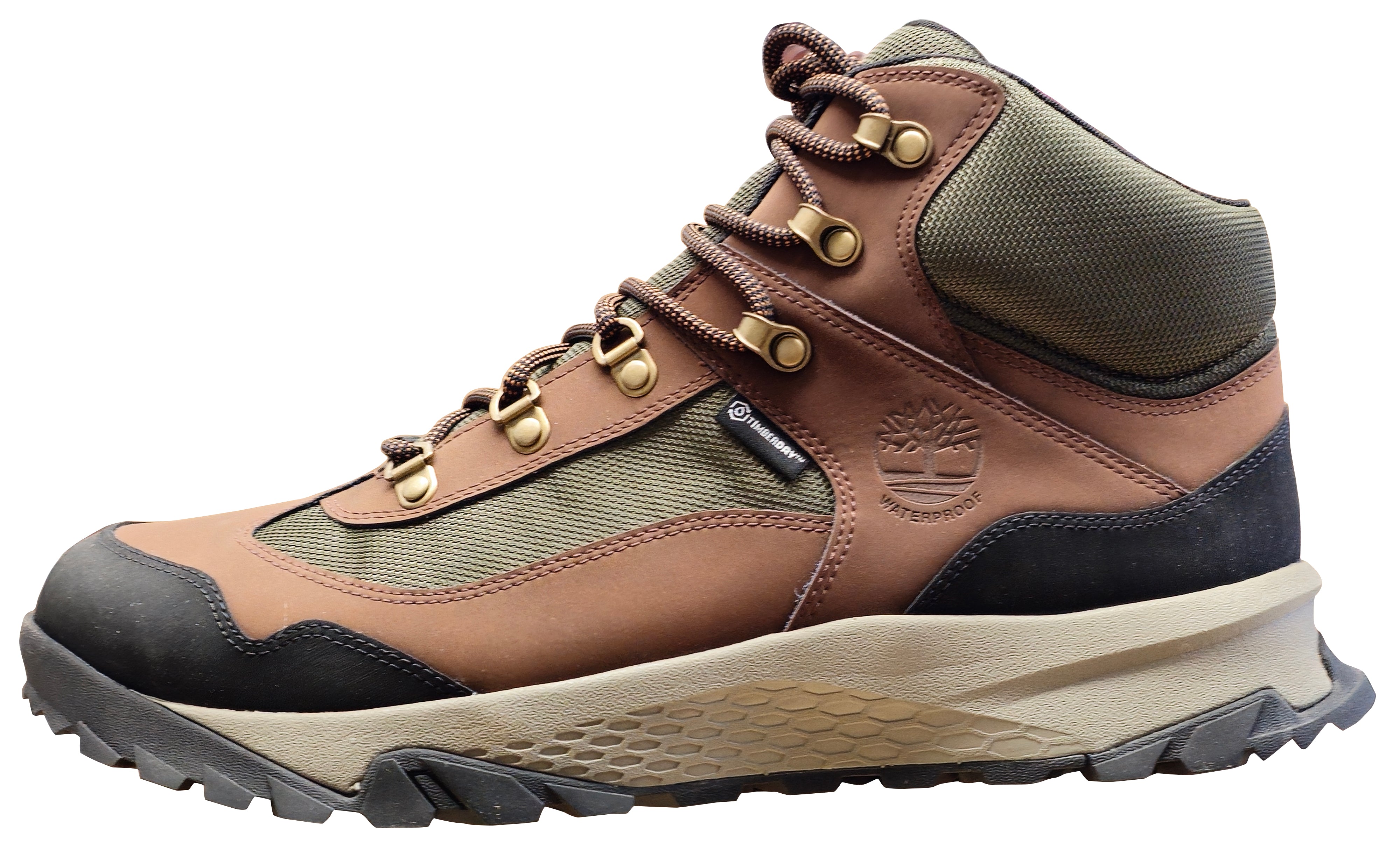 Chaussures de randonnée imperméables mi-hautes en cuir et tissu Timberland LINCOLN PEAK LITE pour homme