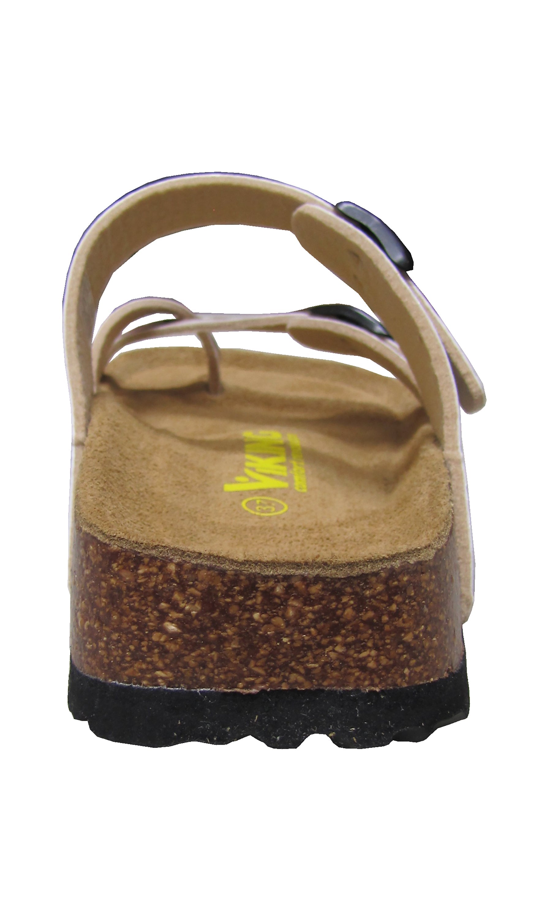 Two Buckle Slide with Toe Strap-Brama Champagne Floral