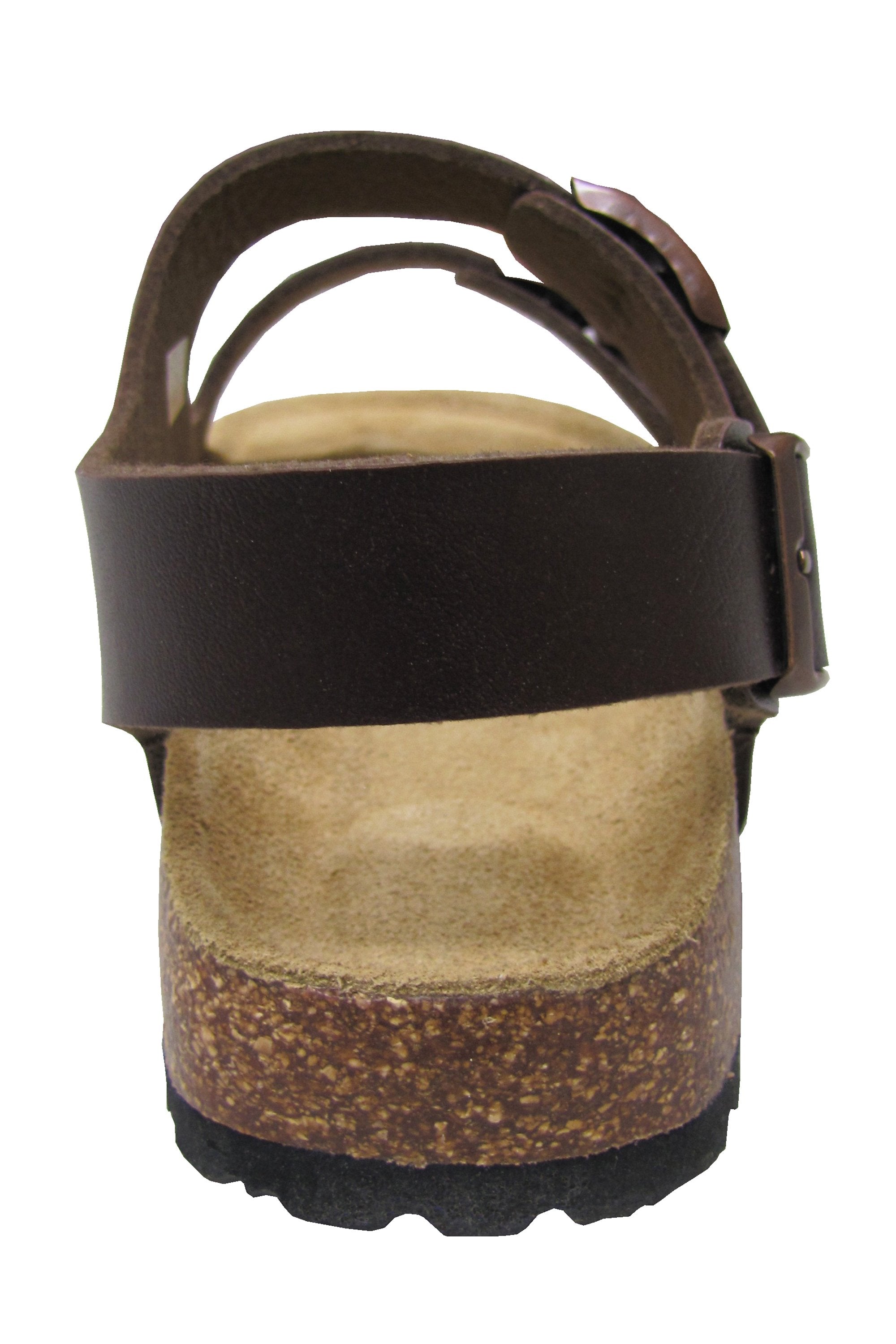Sac bandoulière Brama 2 boucles pour homme, marron foncé