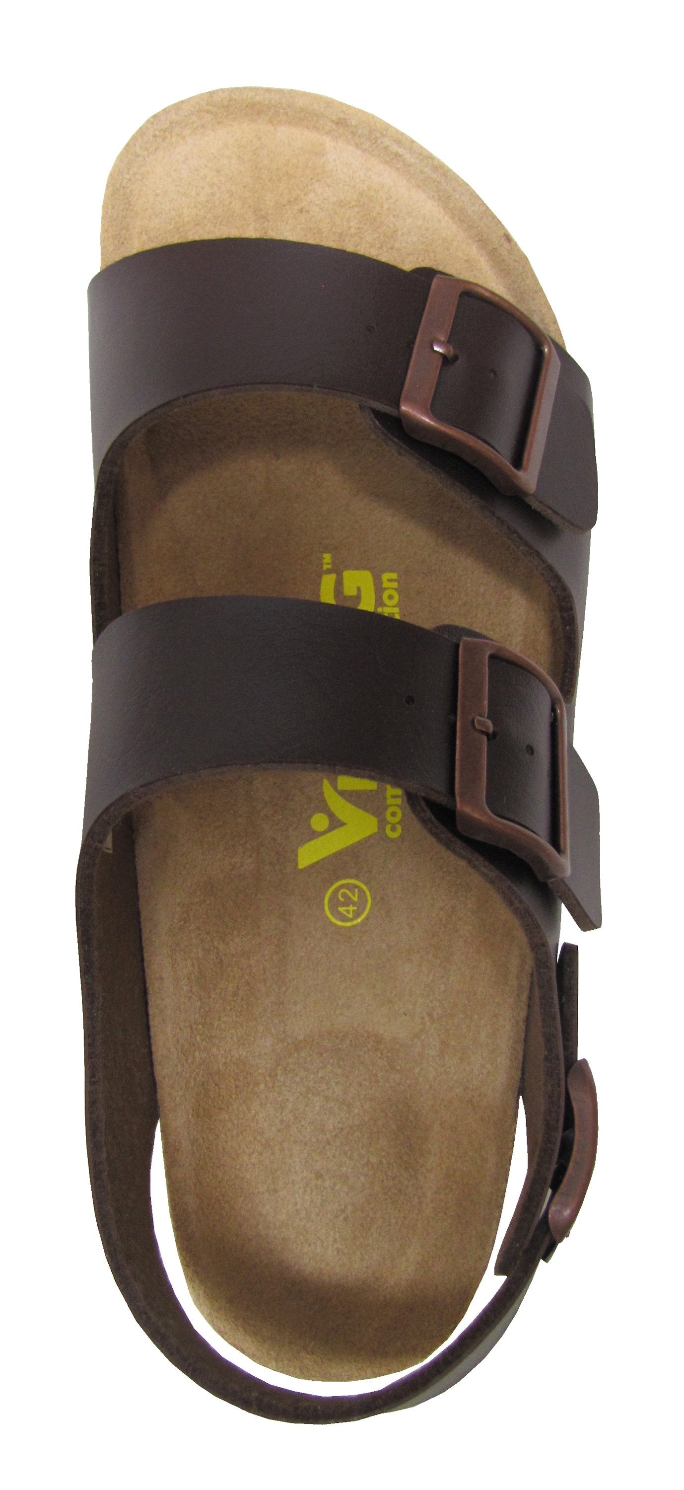 Sac bandoulière Brama 2 boucles pour homme, marron foncé
