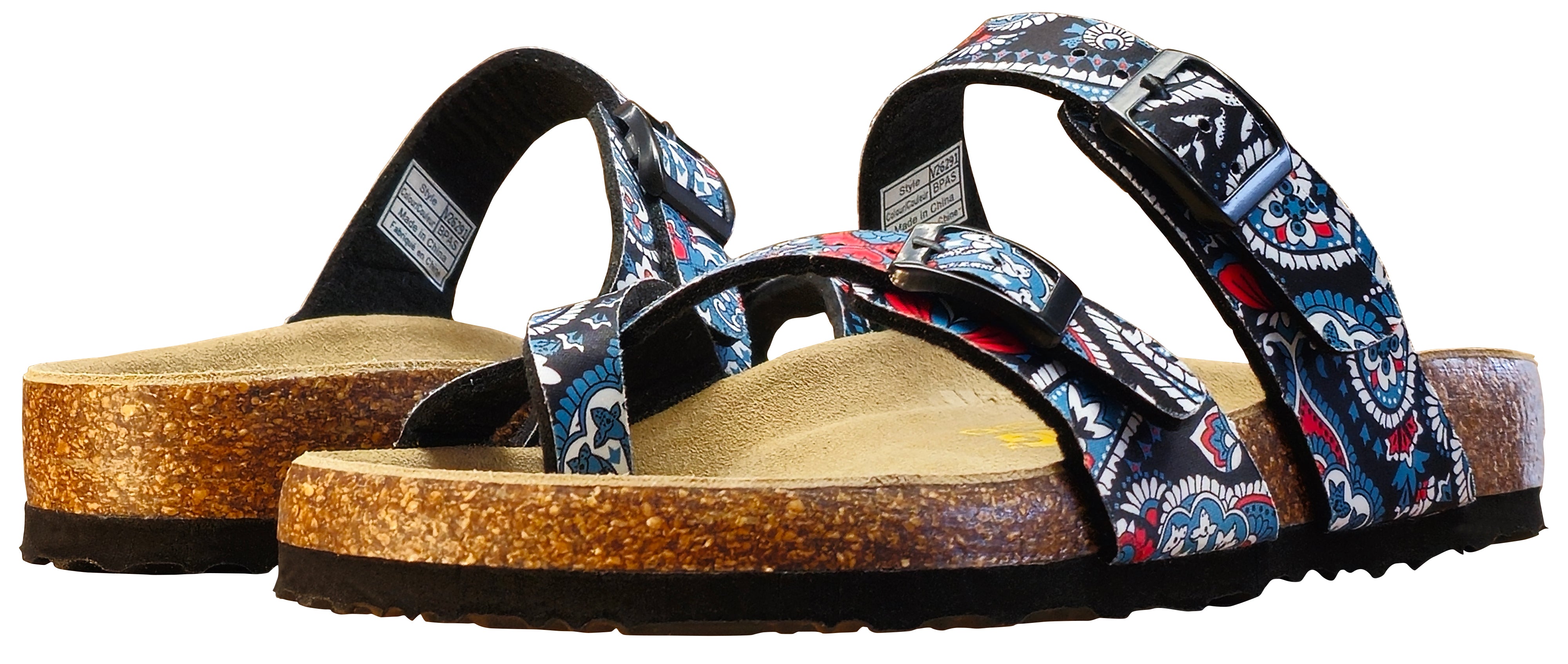 Viking Women's Tofino Sandal Black Paisley