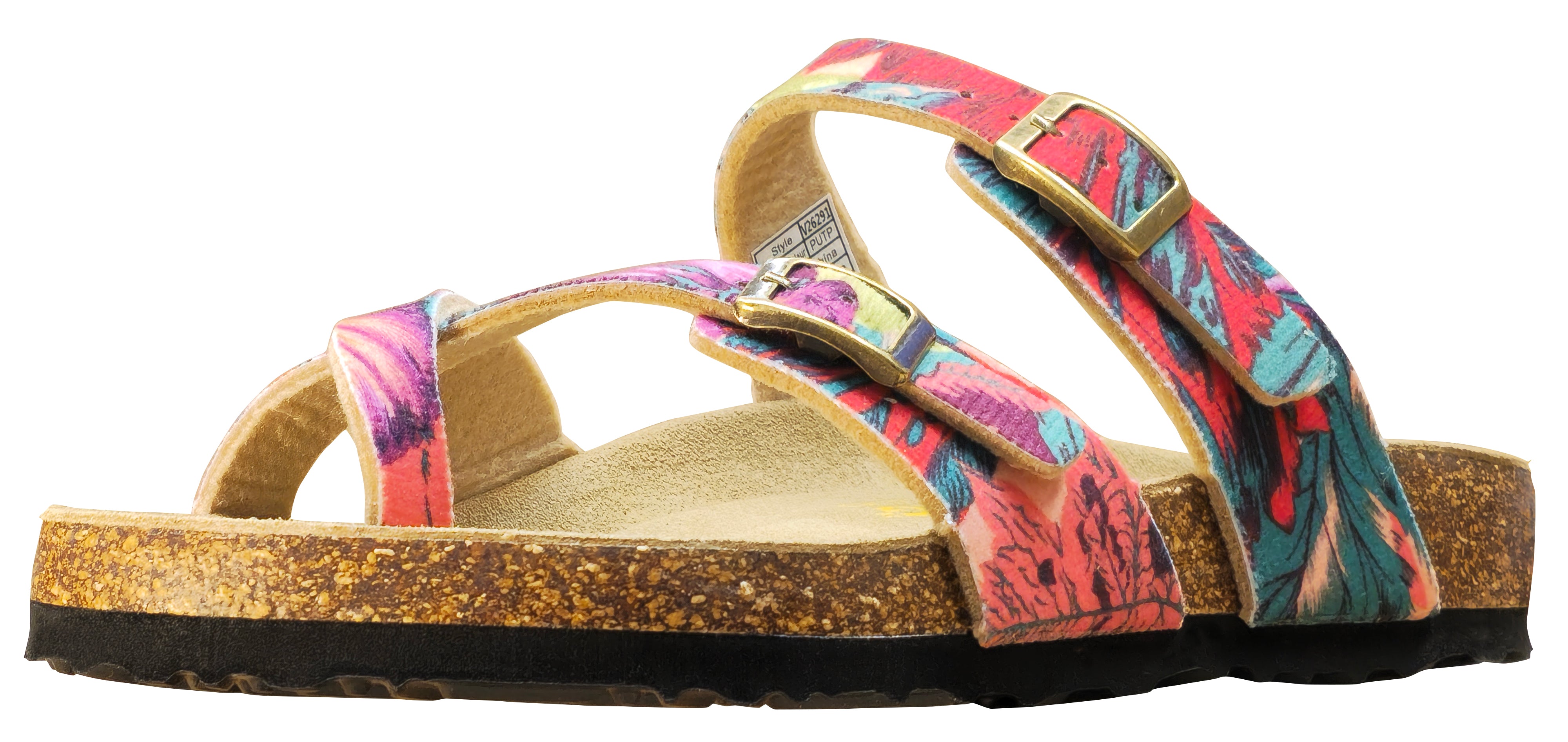 Sandale Viking Tofino pour femme, motif tropical violet